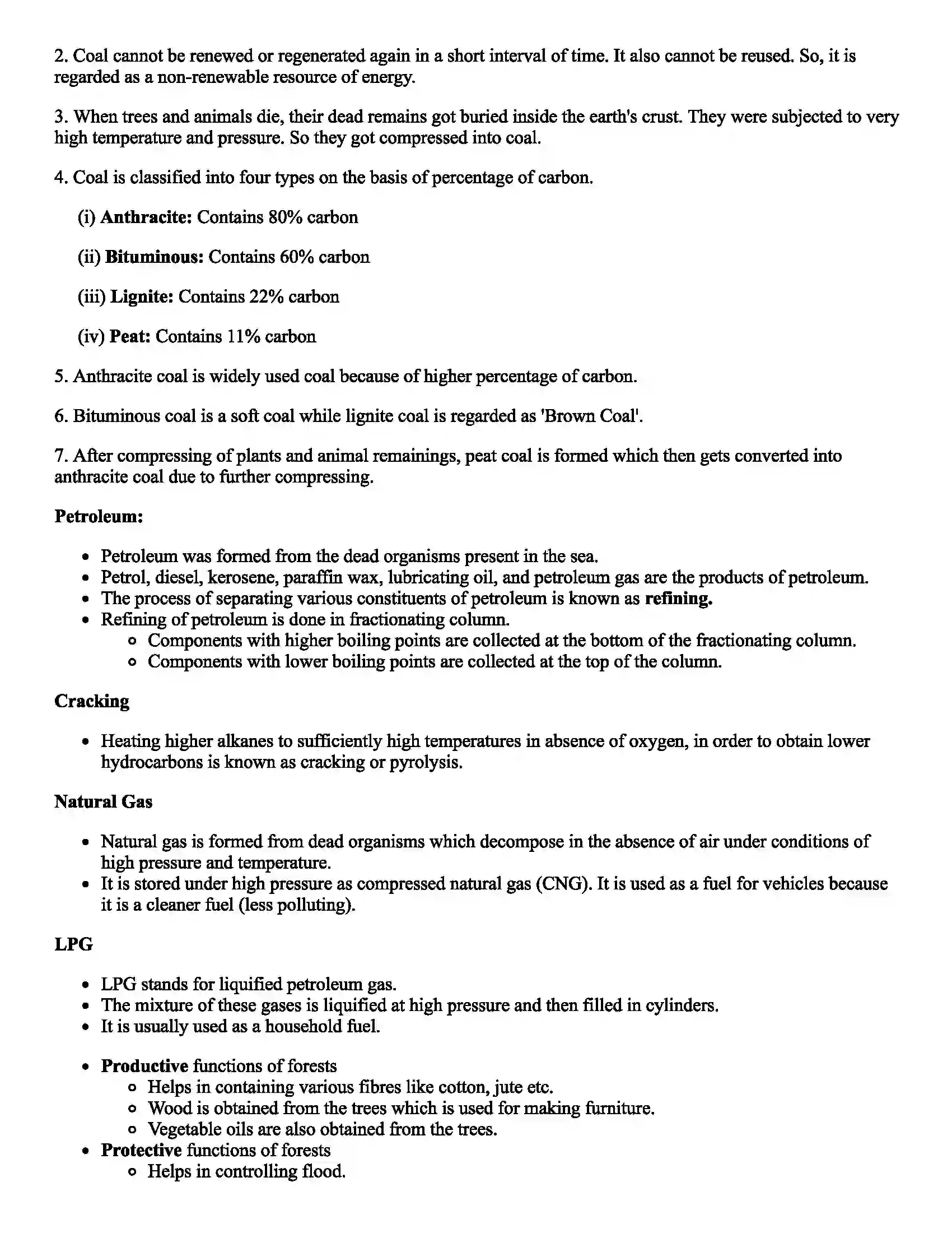 Maharashtra Board Class 7th Science Natural Resources Revision Note 2