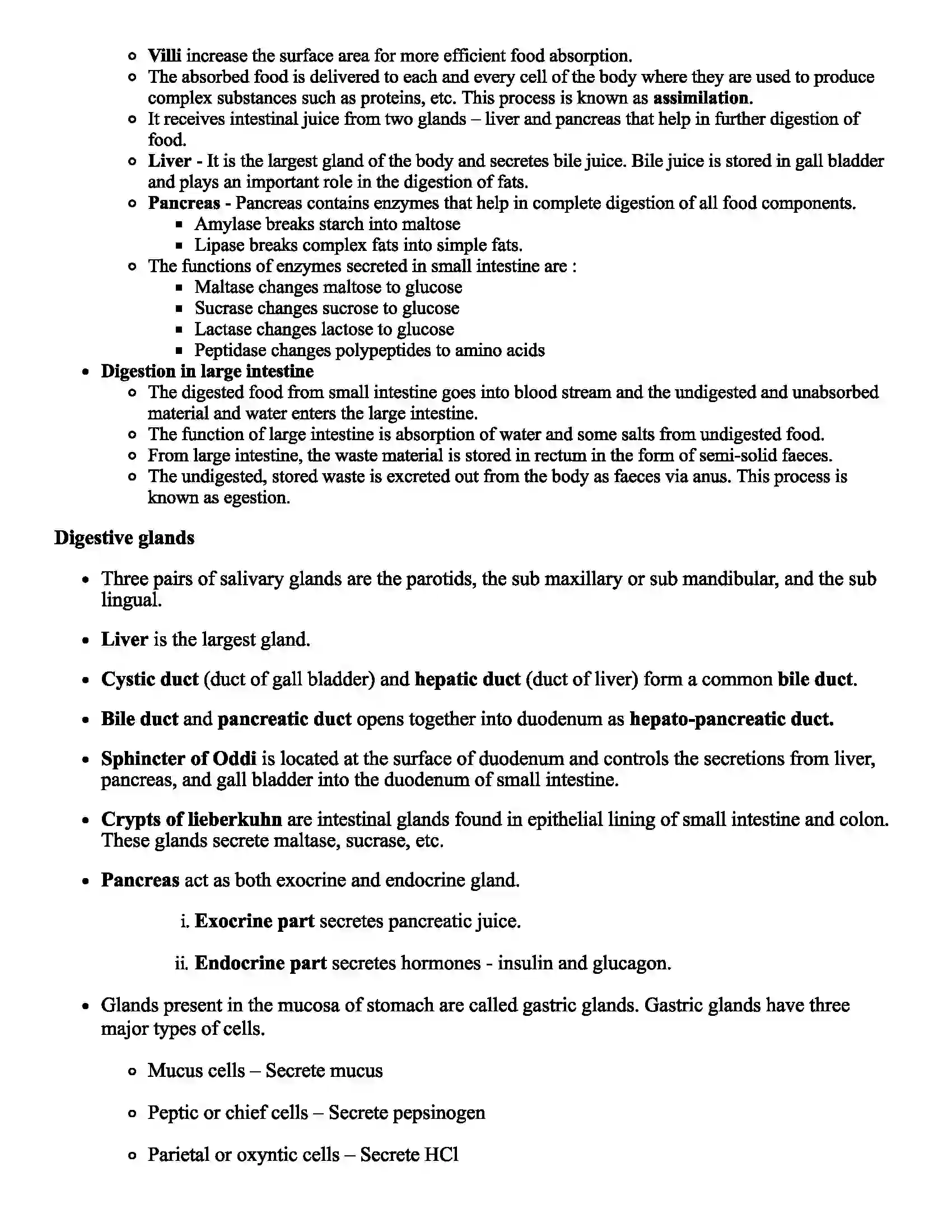 Maharashtra Board Class 7th Science The Muscular System and Digestive System in Human Beings Revision Note 2