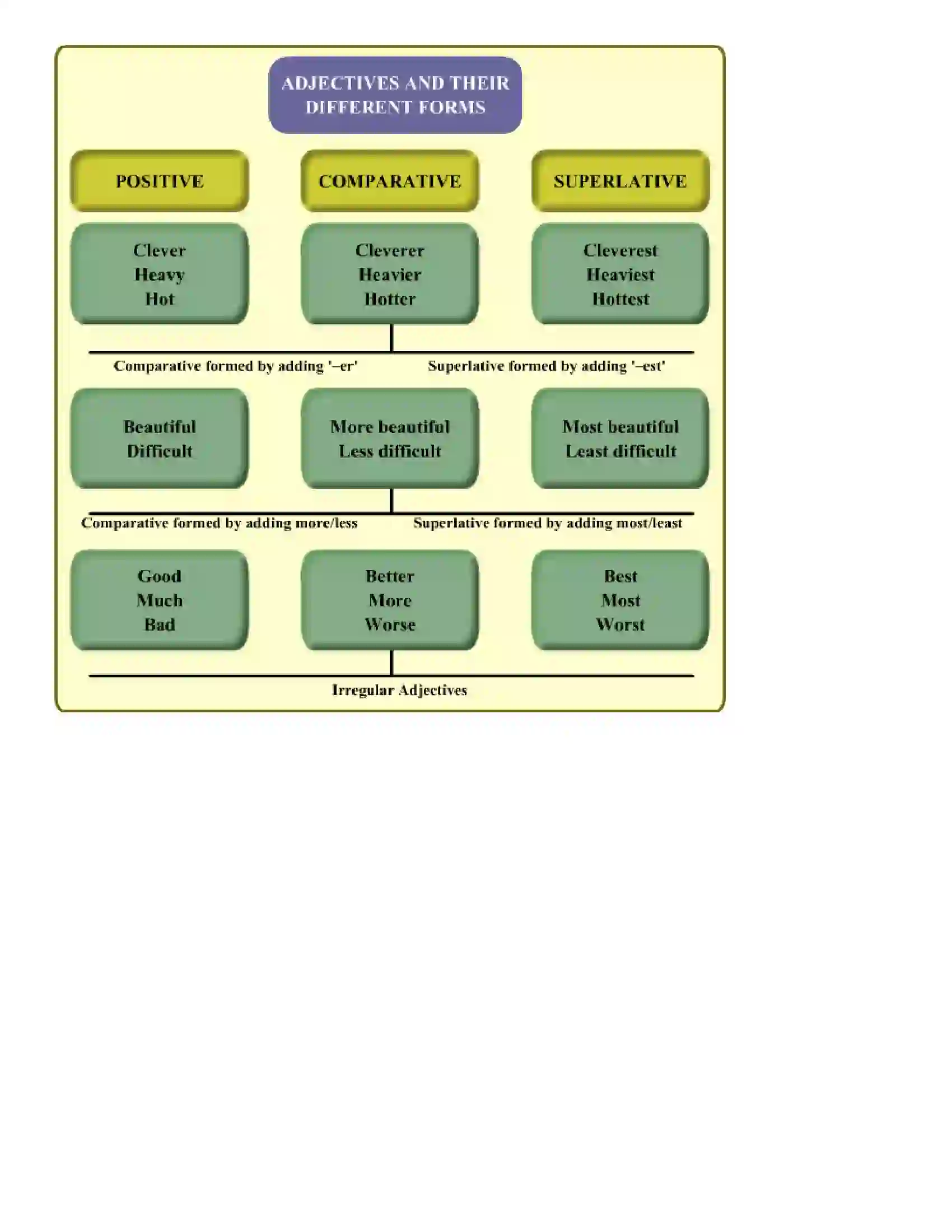 Maharashtra Board Class 8th English Adjectives Revision Note 2