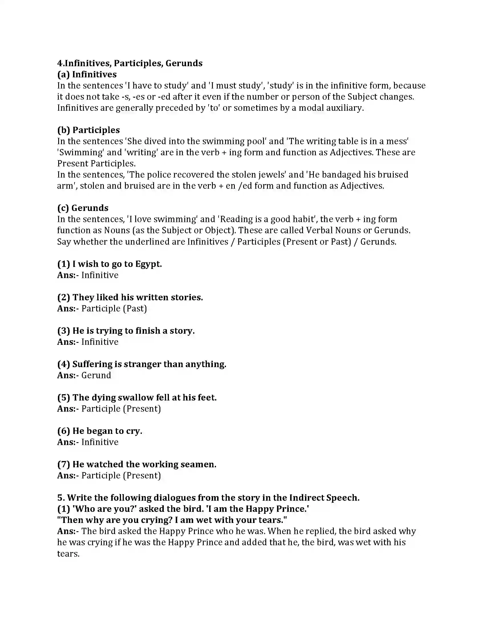 Maharashtra Board Class 8th English Bal Bharti 2.5 The Happy Prince Revision Note 4