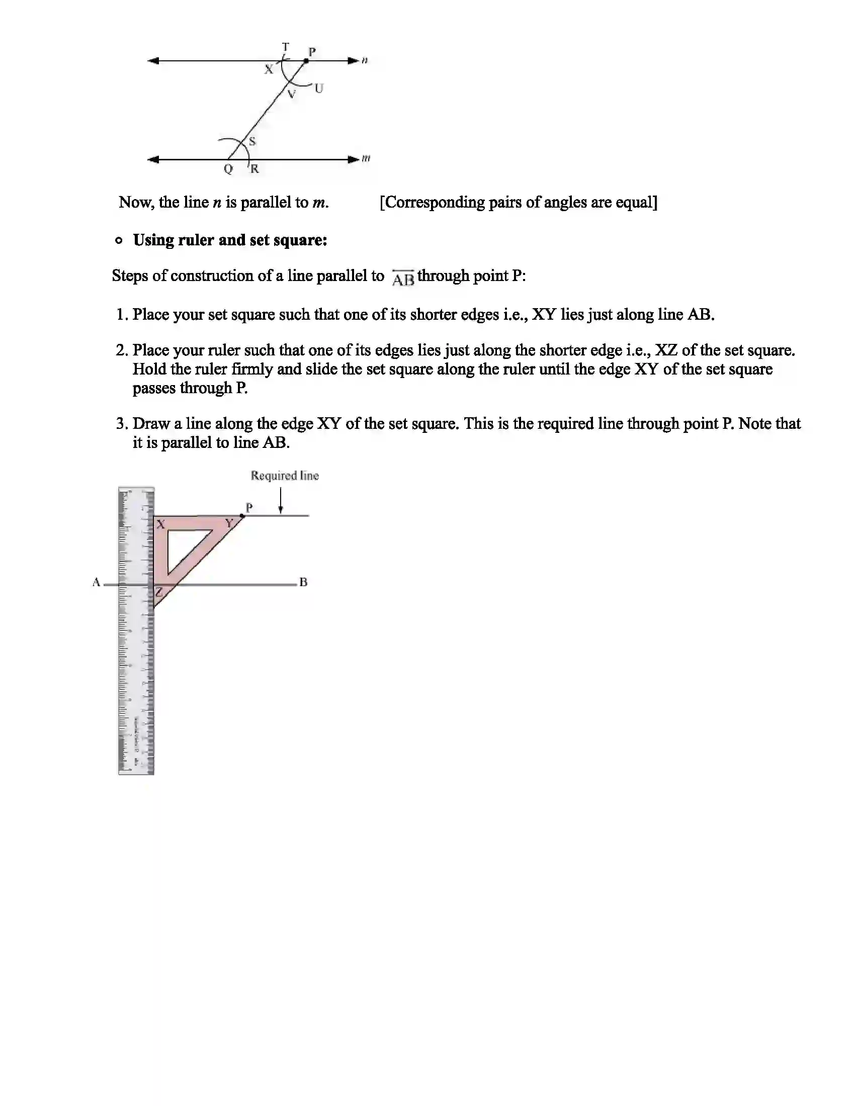 Maharashtra Board Class 8th Mathematics Parallel Lines and Transversal Revision Note 3