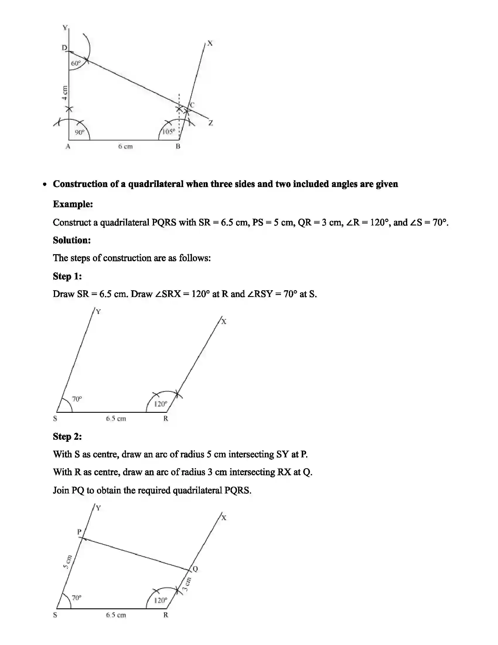 Maharashtra Board Class 8th Mathematics Quadrilateral Constructions and Types Revision Note 3