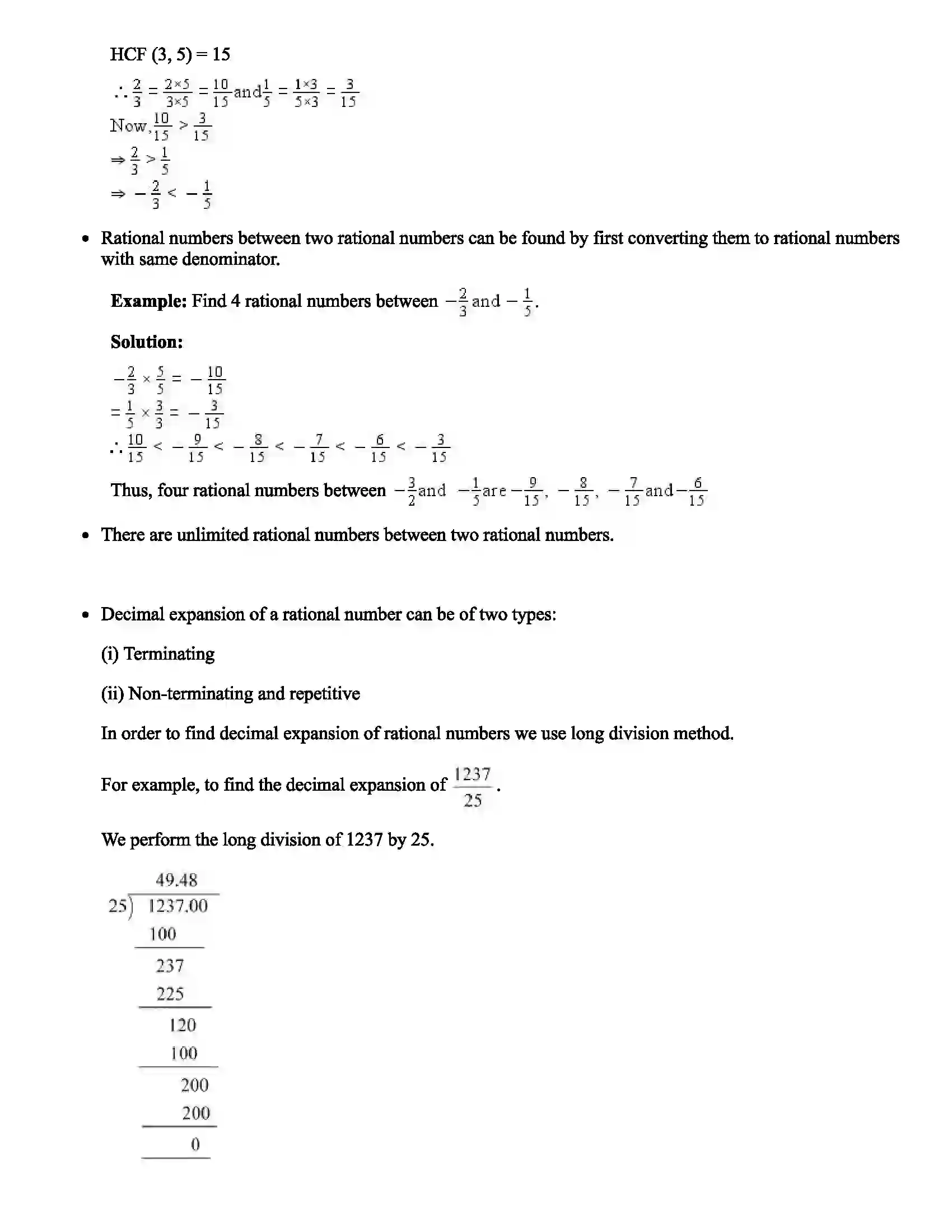 Maharashtra Board Class 8th Mathematics Rational and Irrational Number Revision Note 2