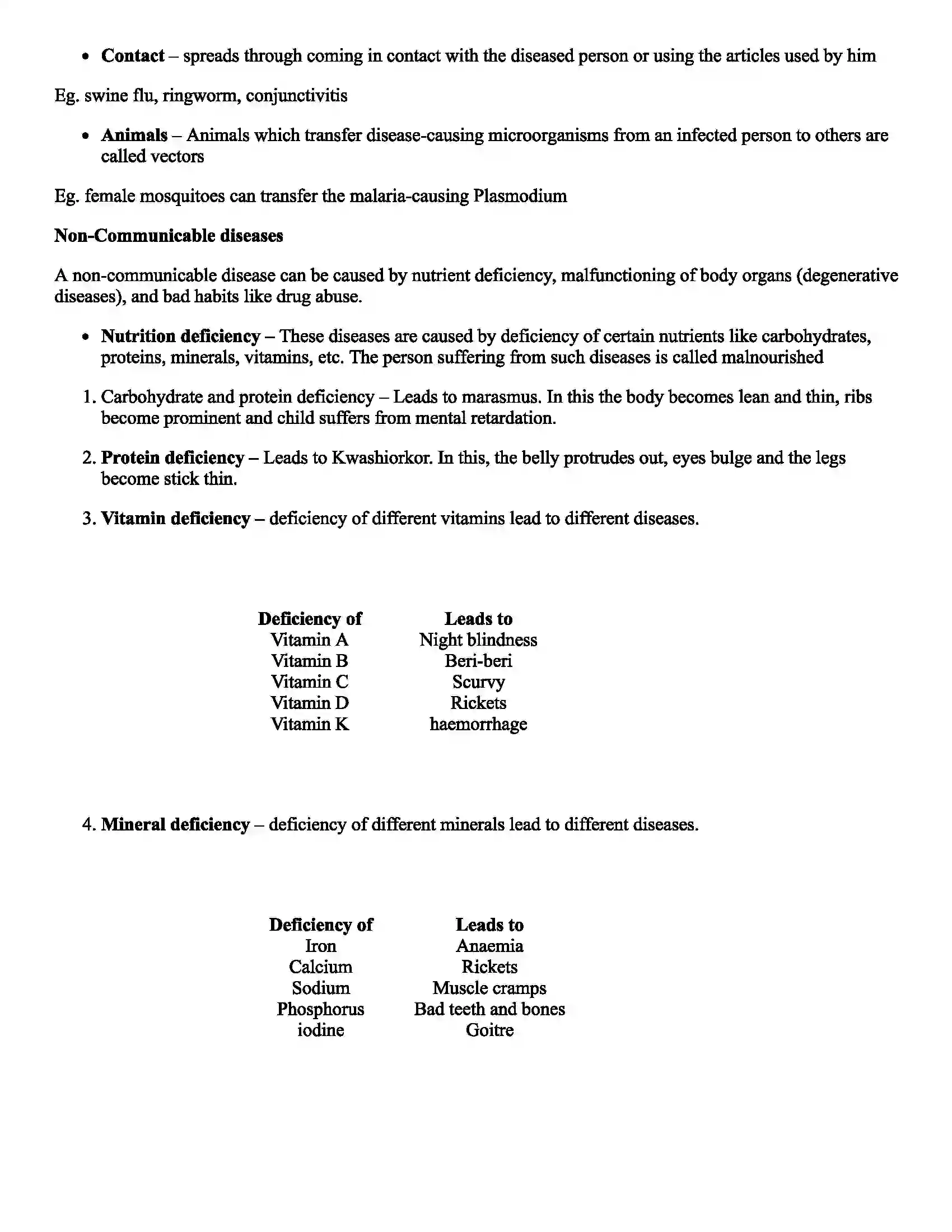 Maharashtra Board Class 8th Science Health and Diseases Revision Note 4