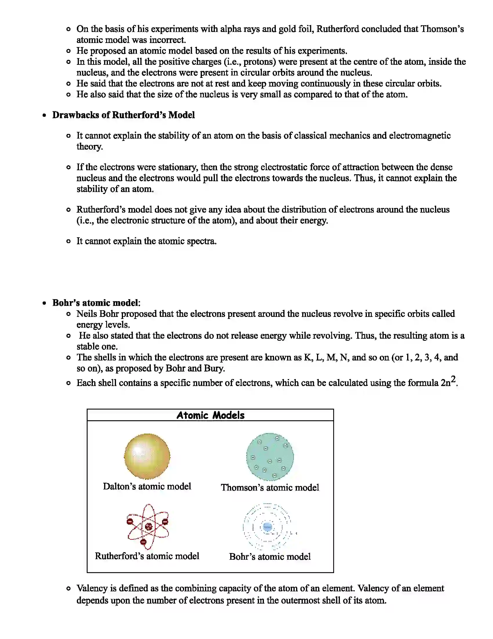 Maharashtra Board Class 8th Science Inside the Atom Revision Note 2