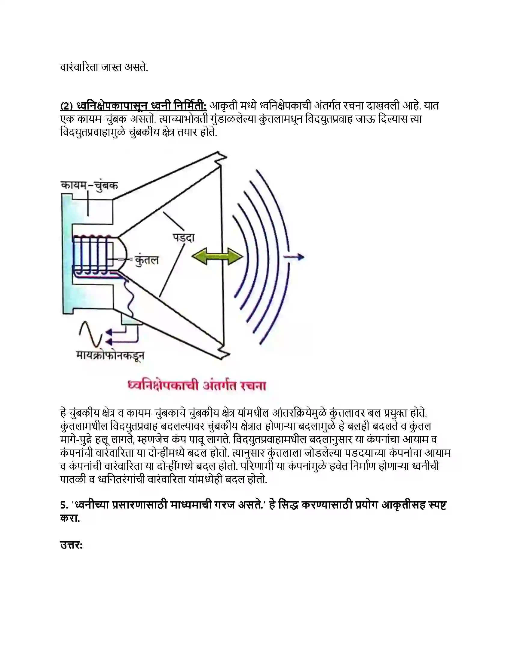 Maharashtra Board Class 8th सामान्य विज्ञान ध्वनी Revision Note 3