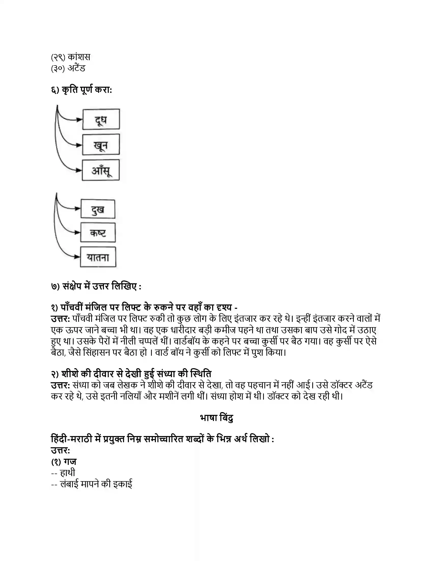Maharashtra Board Class 8th हिंदी बालभारती (दूसरी इकाई) चप्पल Revision Note 3