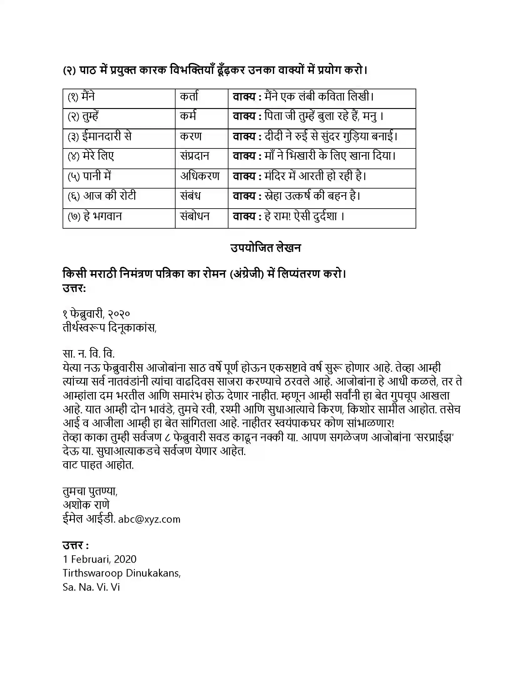 Maharashtra Board Class 8th हिंदी सुलभभारती (दूसरी इकाई) लकड़हारा और वन Revision Note 3