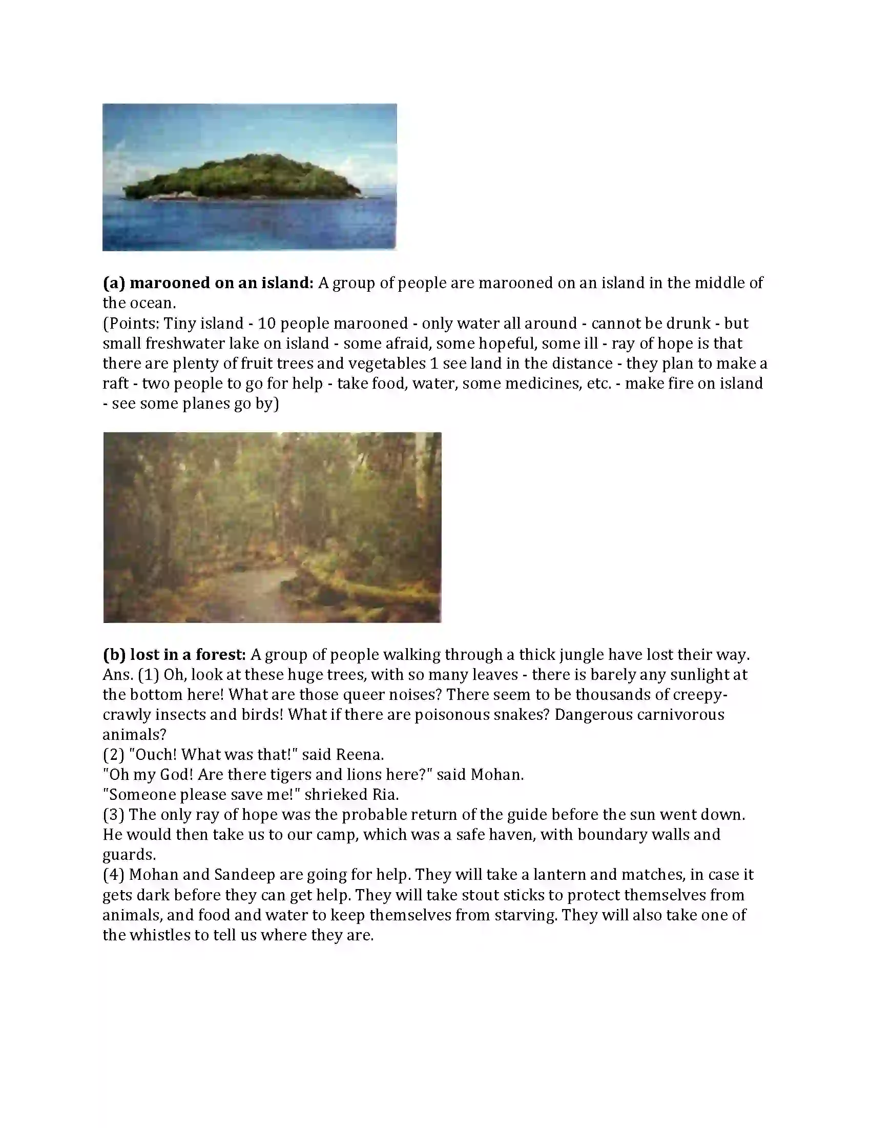 Maharashtra Board Class 9th English Kumar Bharati 1.2 A Synopsis - The Swiss Family Robinson Revision Note 2