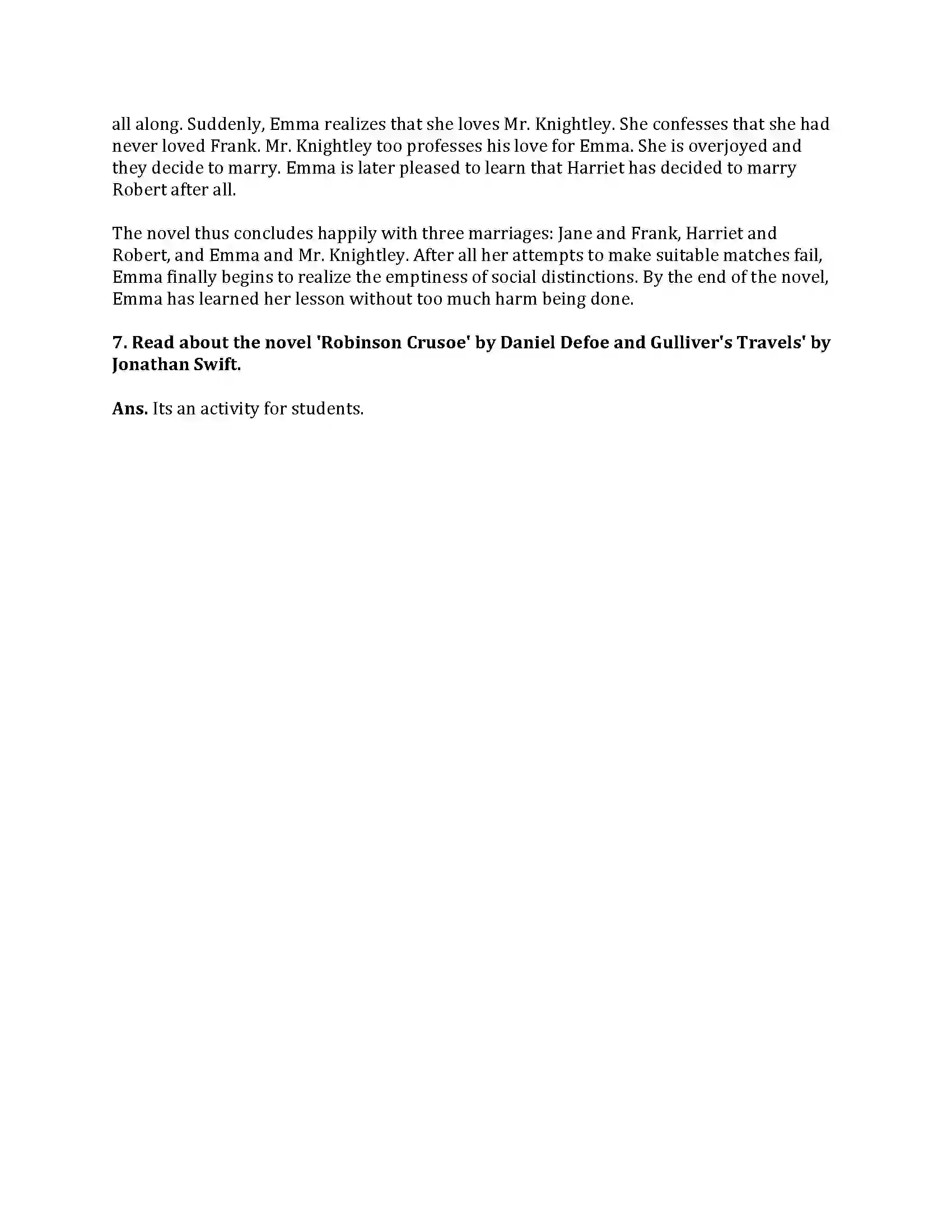 Maharashtra Board Class 9th English Kumar Bharati 1.2 A Synopsis - The Swiss Family Robinson Revision Note 7