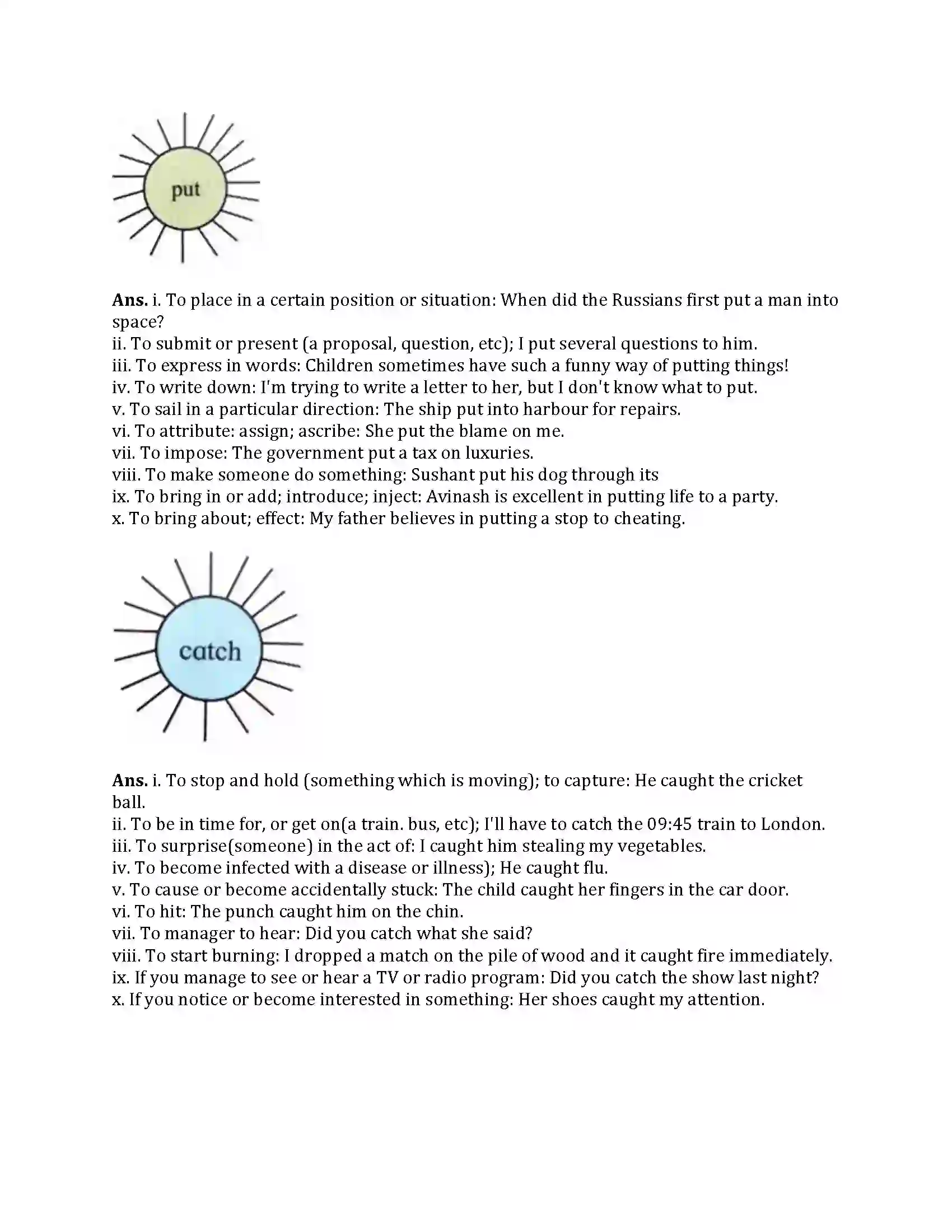 Maharashtra Board Class 9th English Kumar Bharati 1.4 Have you thought of the verb have Revision Note 3