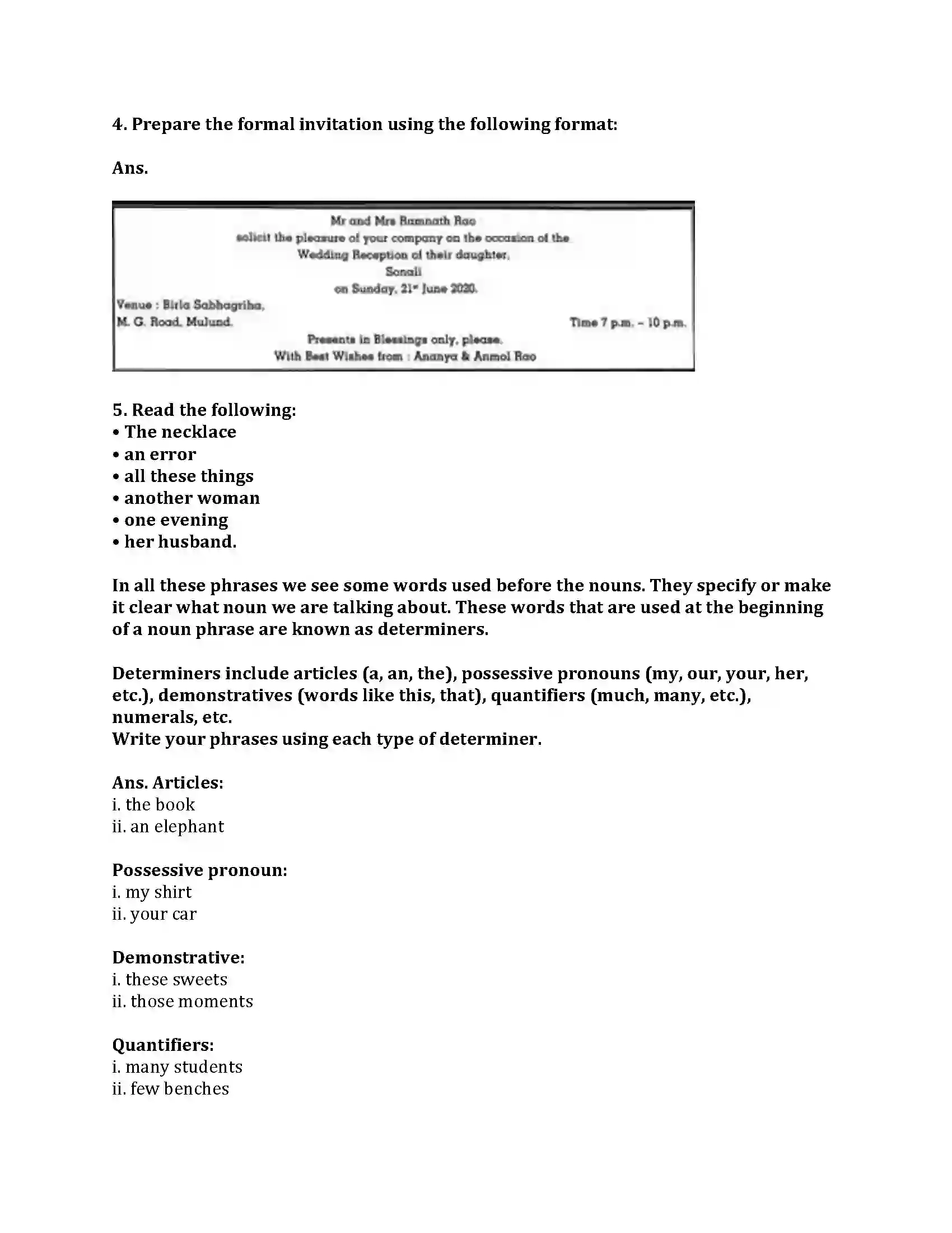 Maharashtra Board Class 9th English Kumar Bharati 1.5 The Necklace Revision Note 4