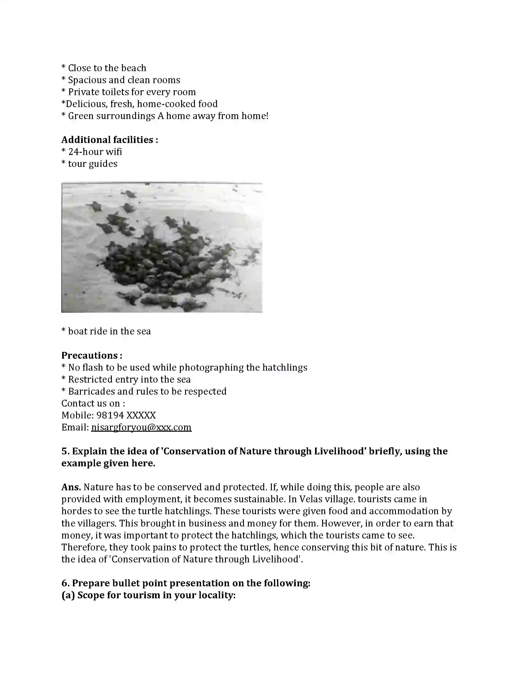 Maharashtra Board Class 9th English Kumar Bharati 2.2 A True Story of Sea Turtles Revision Note 4