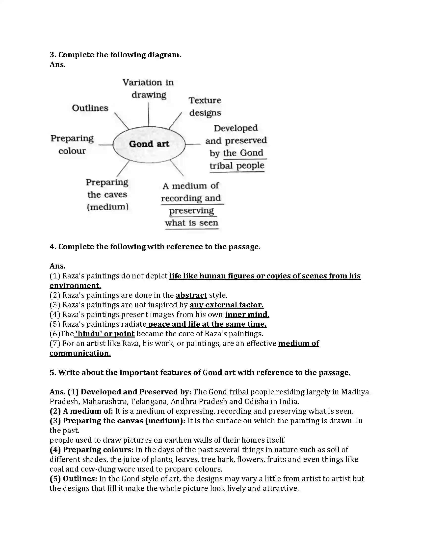 Maharashtra Board Class 9th English Kumar Bharati 3.2 Reading Works of Art Revision Note 3