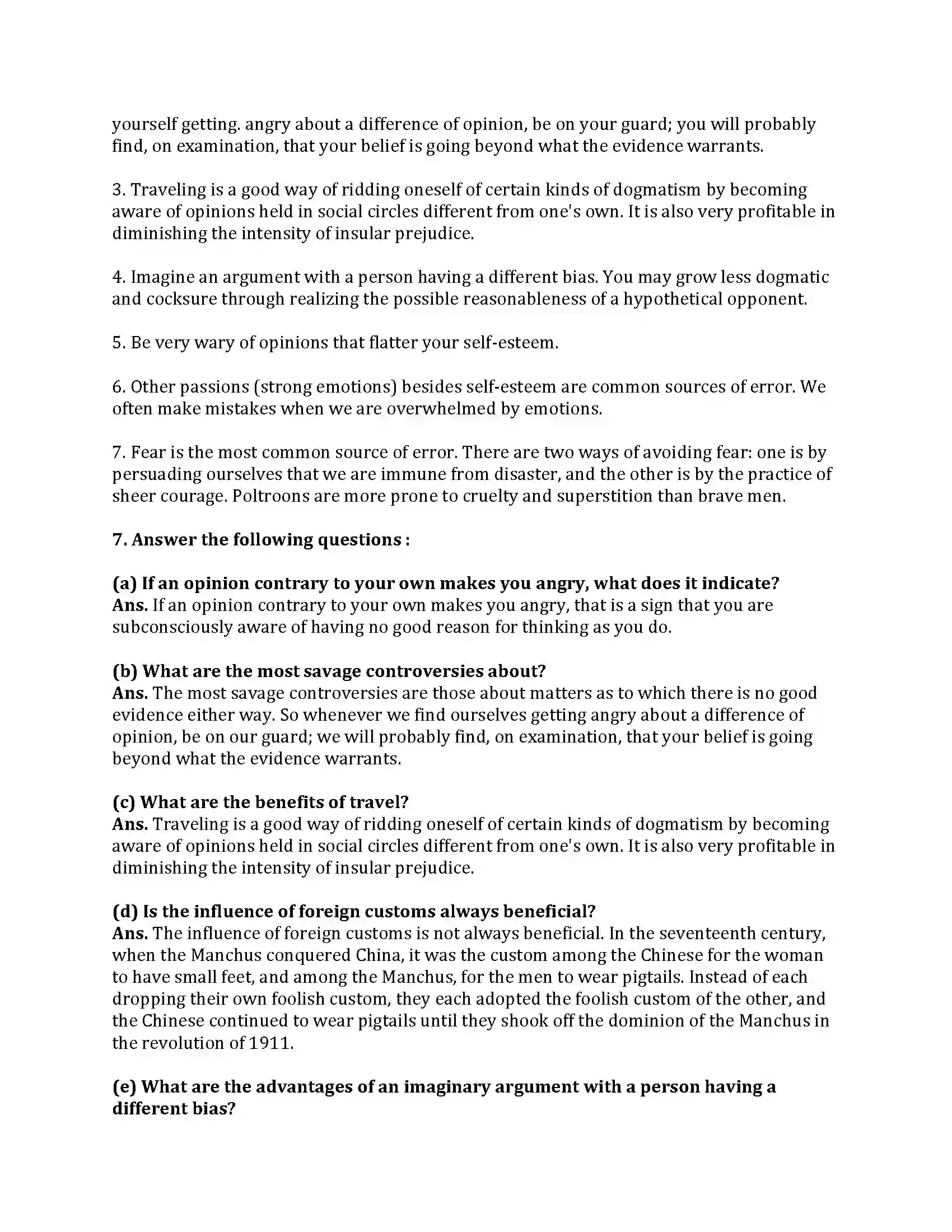 Maharashtra Board Class 9th English Kumar Bharati 4.3 Intellectual Rubbish Revision Note 5