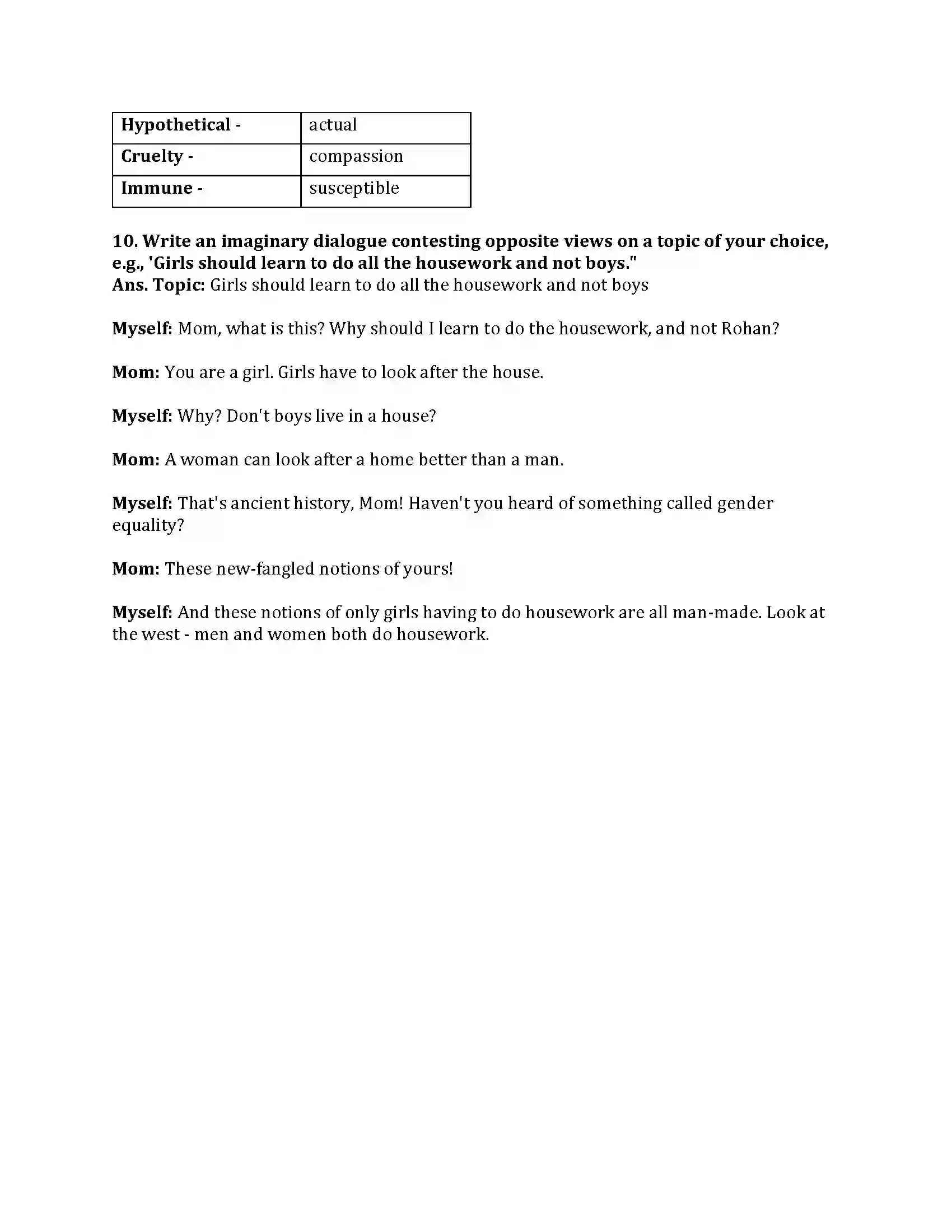 Maharashtra Board Class 9th English Kumar Bharati 4.3 Intellectual Rubbish Revision Note 7