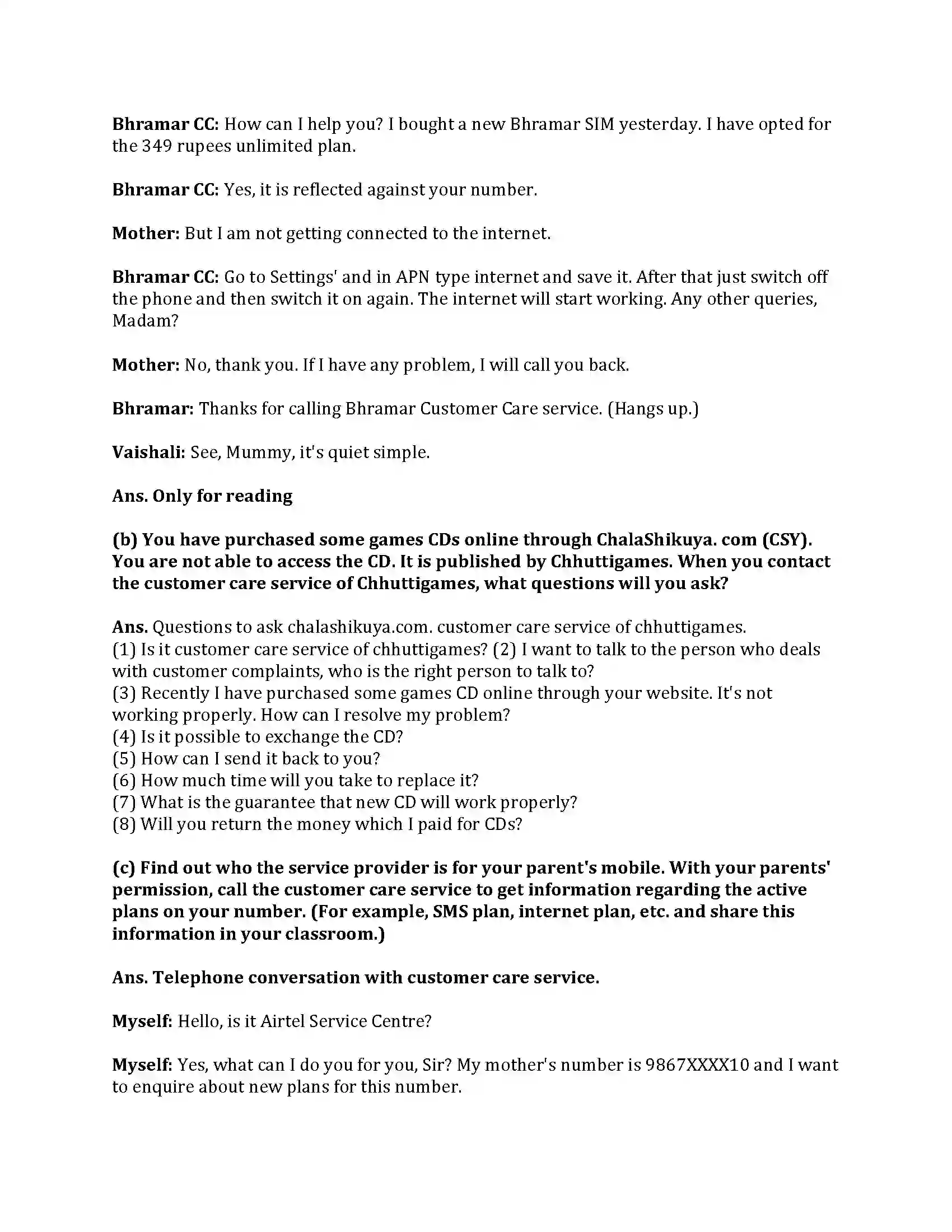 Maharashtra Board Class 9th My English Course Book 2.3 Mark Twain Revision Note 5