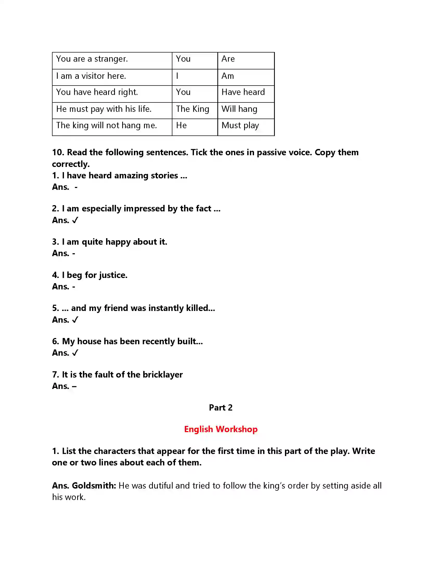 Maharashtra Board Class 9th My English Course Book 2.5 A Play Revision Note 4