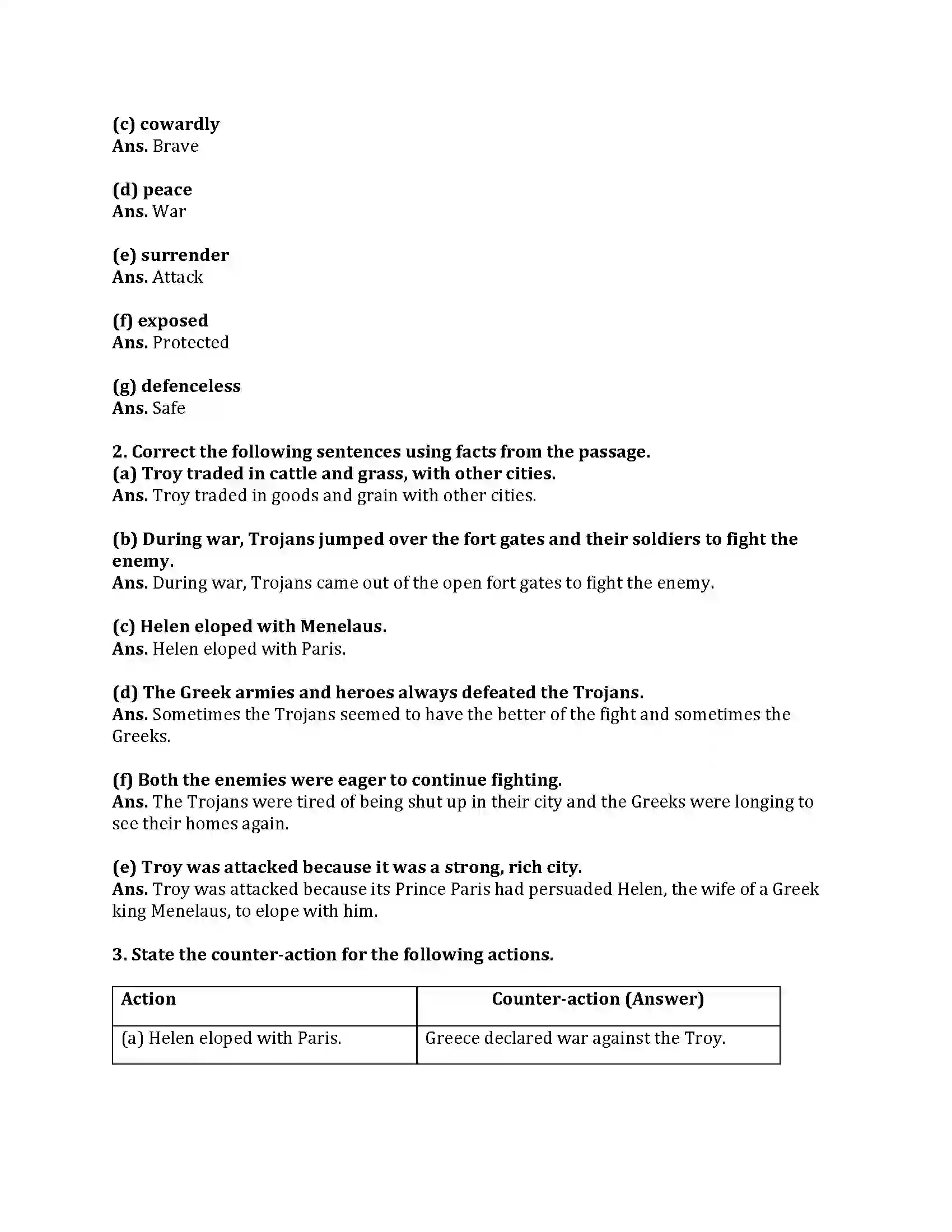 Maharashtra Board Class 9th My English Course Book 3.2 The Fall of Troy Revision Note 2