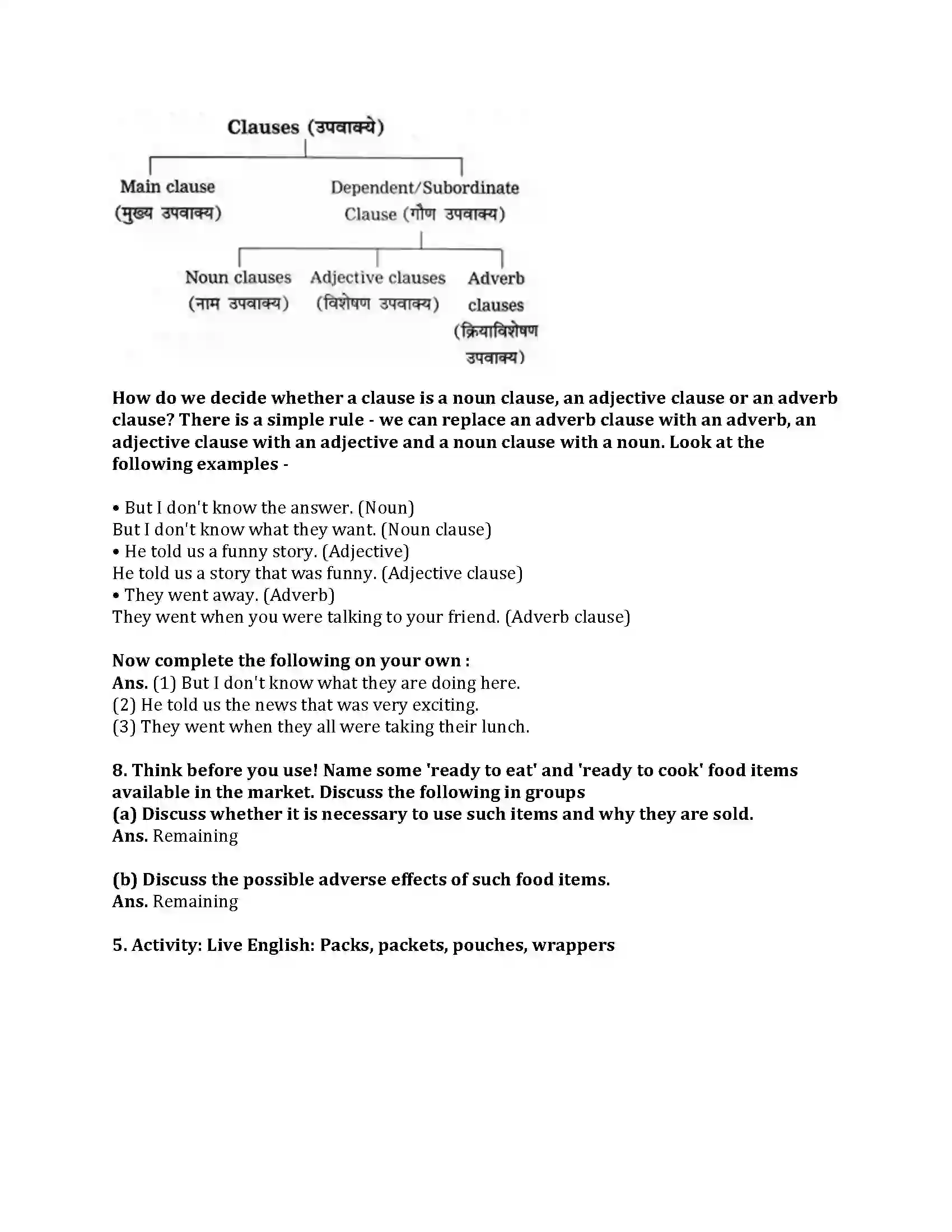 Maharashtra Board Class 9th My English Course Book 3.4 Think Before You Speak! Revision Note 4