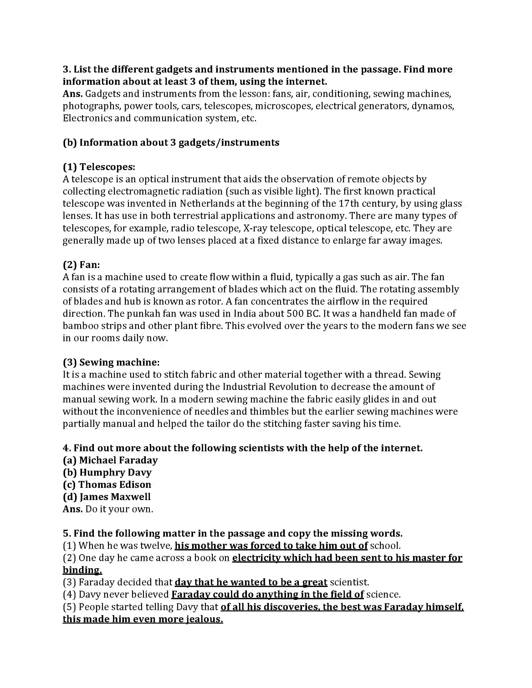 Maharashtra Board Class 9th My English Course Book 3.5 Great Scientists Revision Note 3