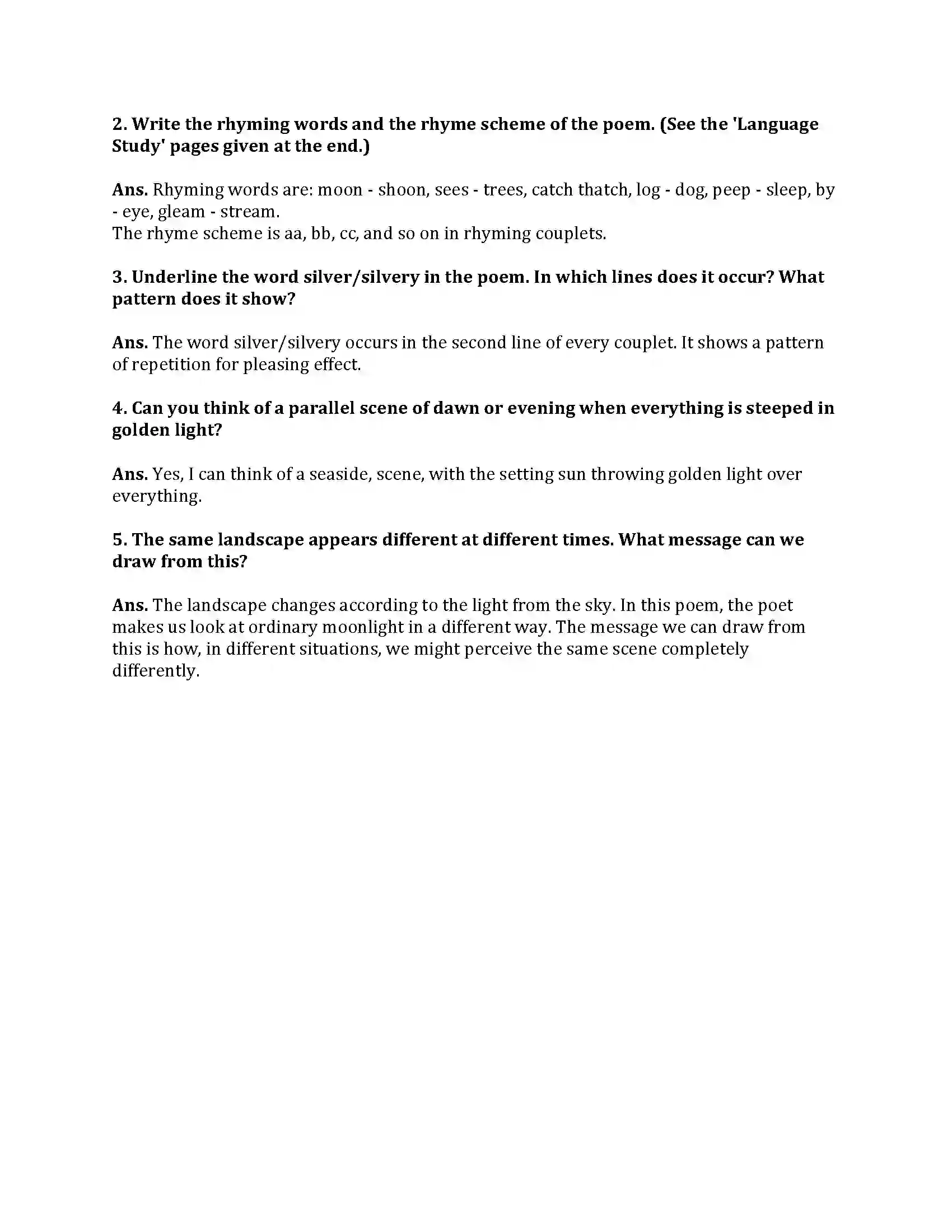 Maharashtra Board Class 9th My English Course Book 4.3 Silver Revision Note 2