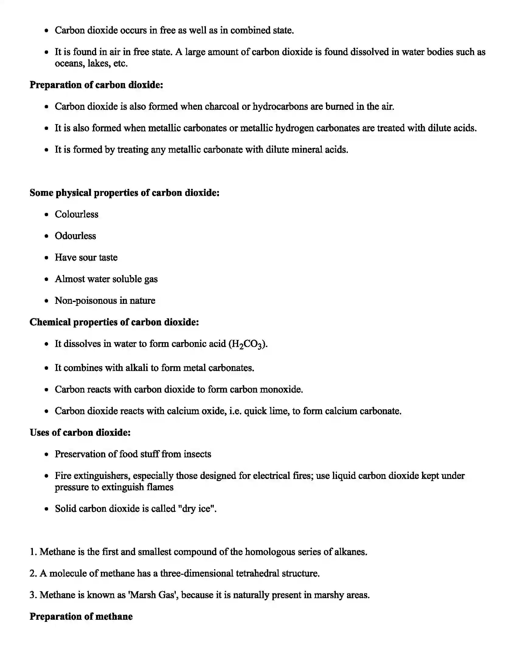 Maharashtra Board Class 9th Science Carbon An Important Element Revision Note 2