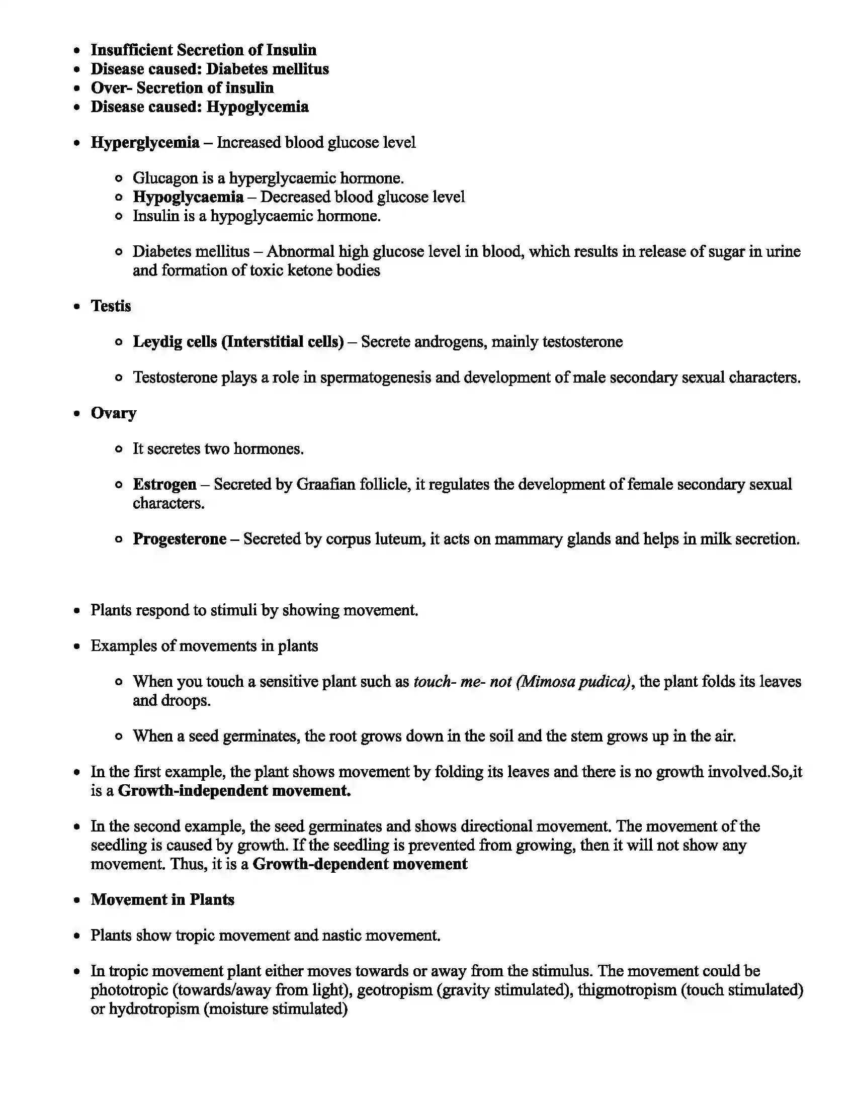 Maharashtra Board Class 9th Science Life Processes in Living Organisms Revision Note 8