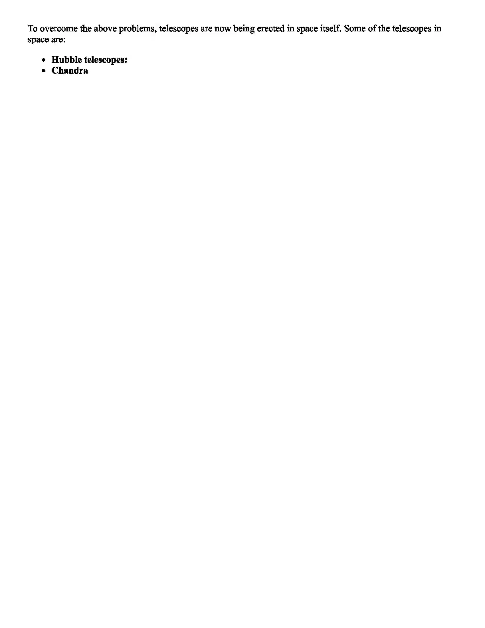 Maharashtra Board Class 9th Science Observing Space Telescope Revision Note 3
