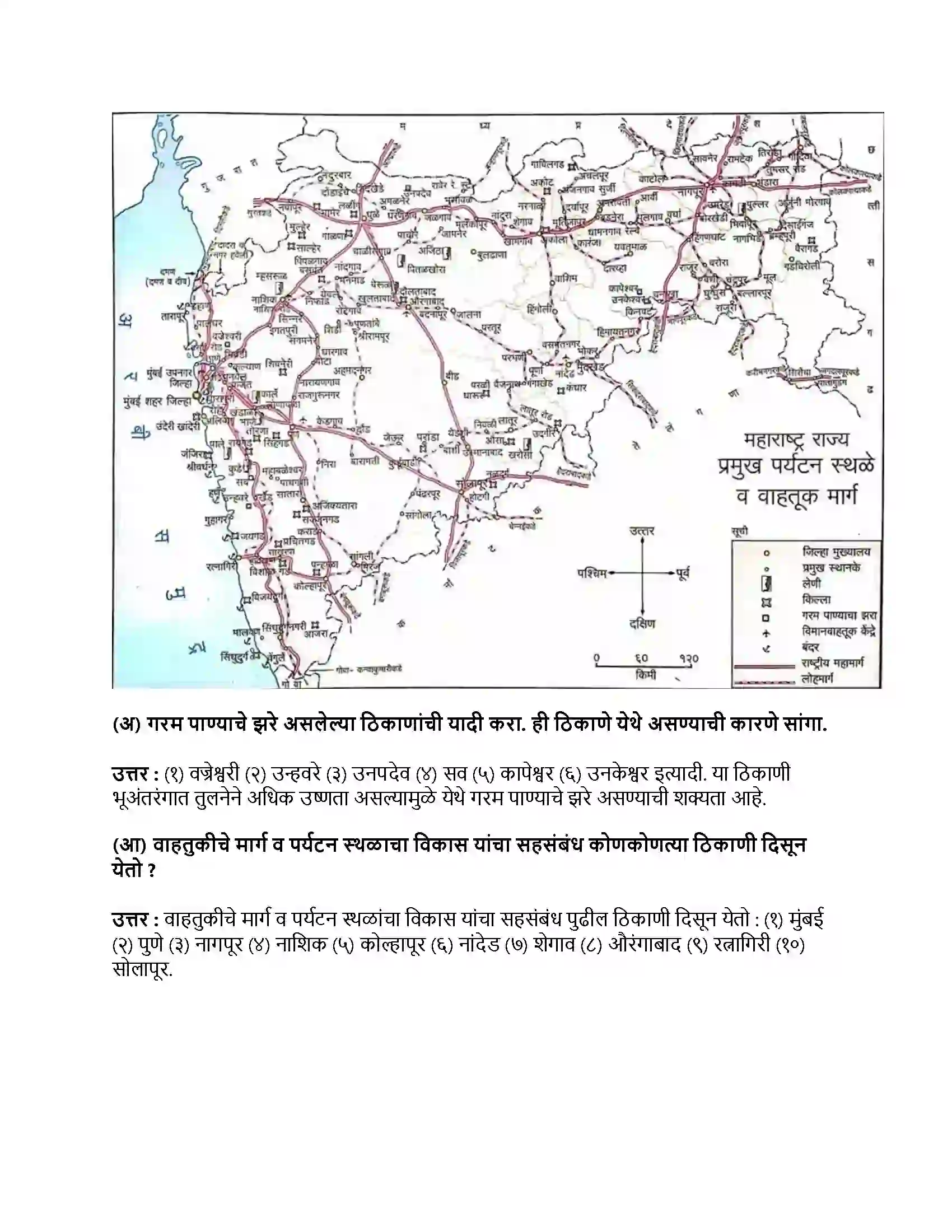 Maharashtra Board Class 9th भूगोल पर्यटन Revision Note 5