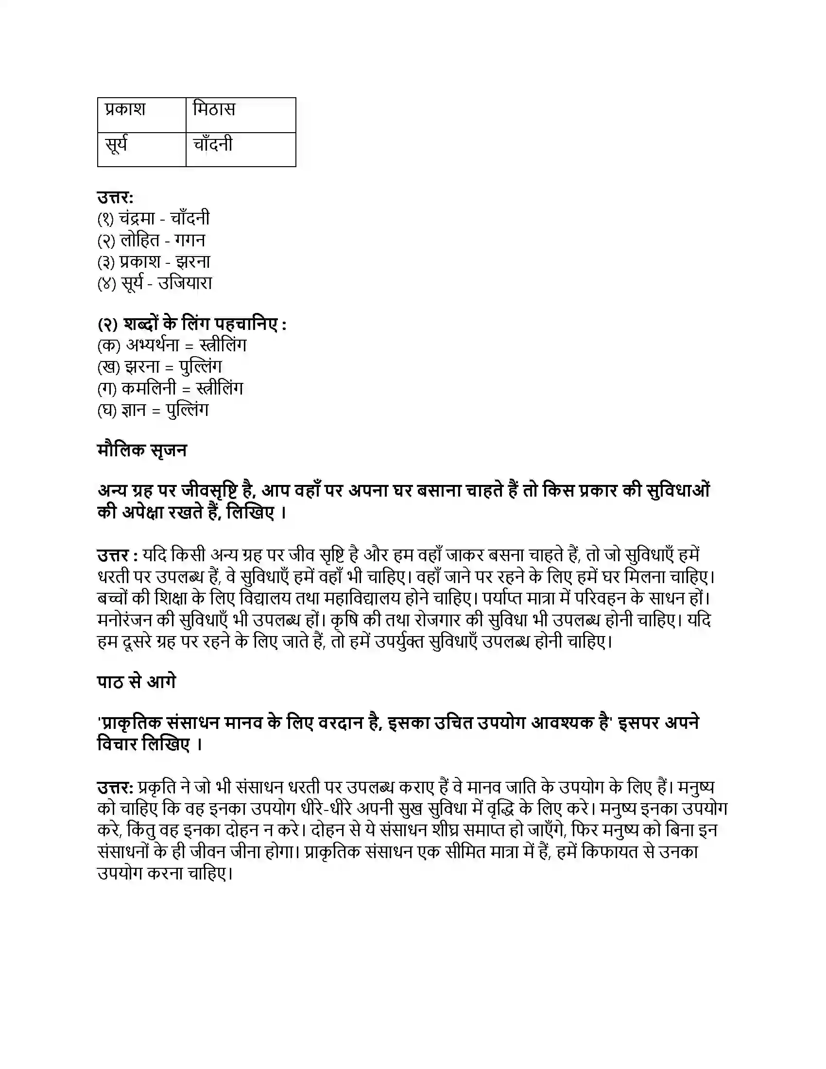 Maharashtra Board Class 9th हिंदी कुमारभारती (पहली इकाई) पृथ्वी-आकाश Revision Note 7