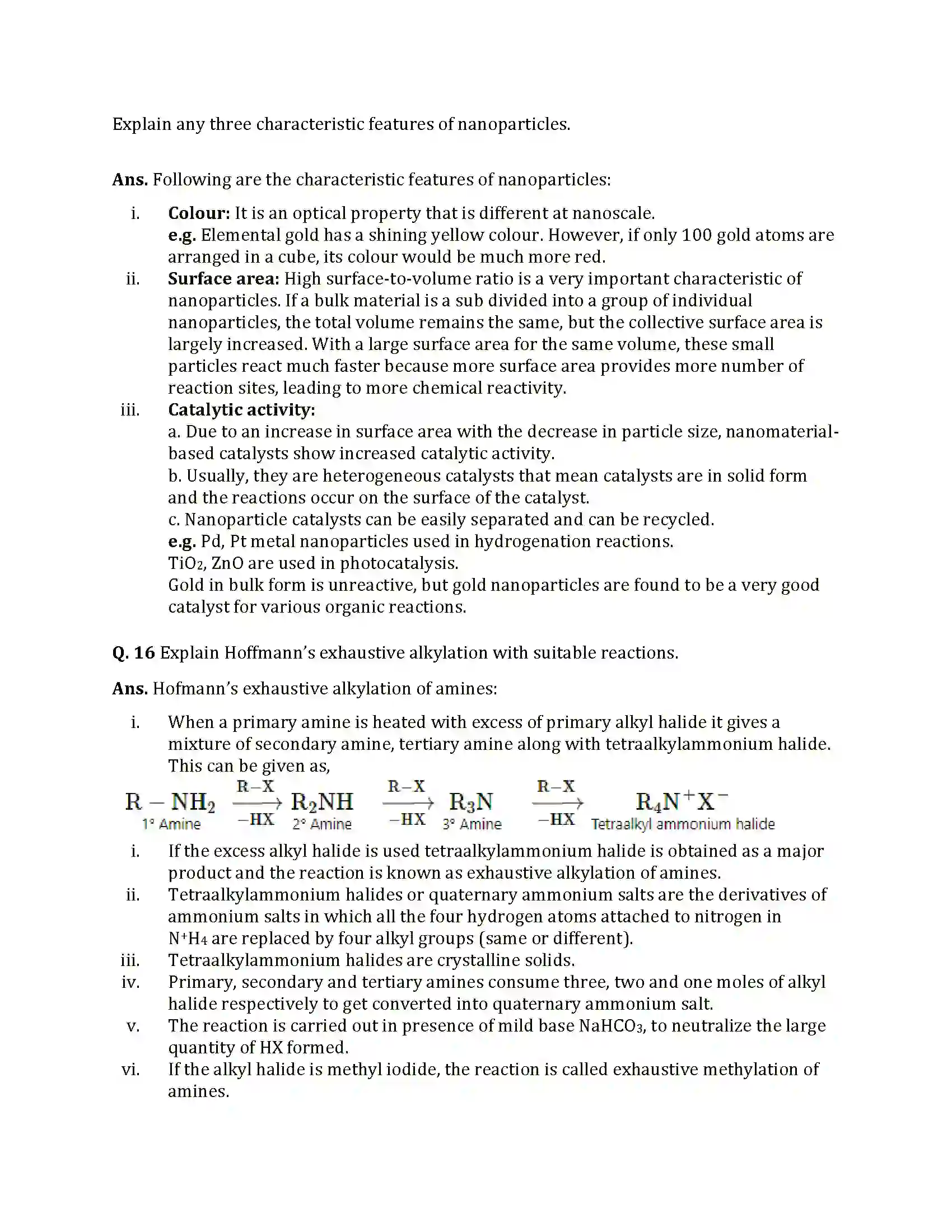 Maharashtra Board Class 12th 2021 Chemistry Sample Paper 10