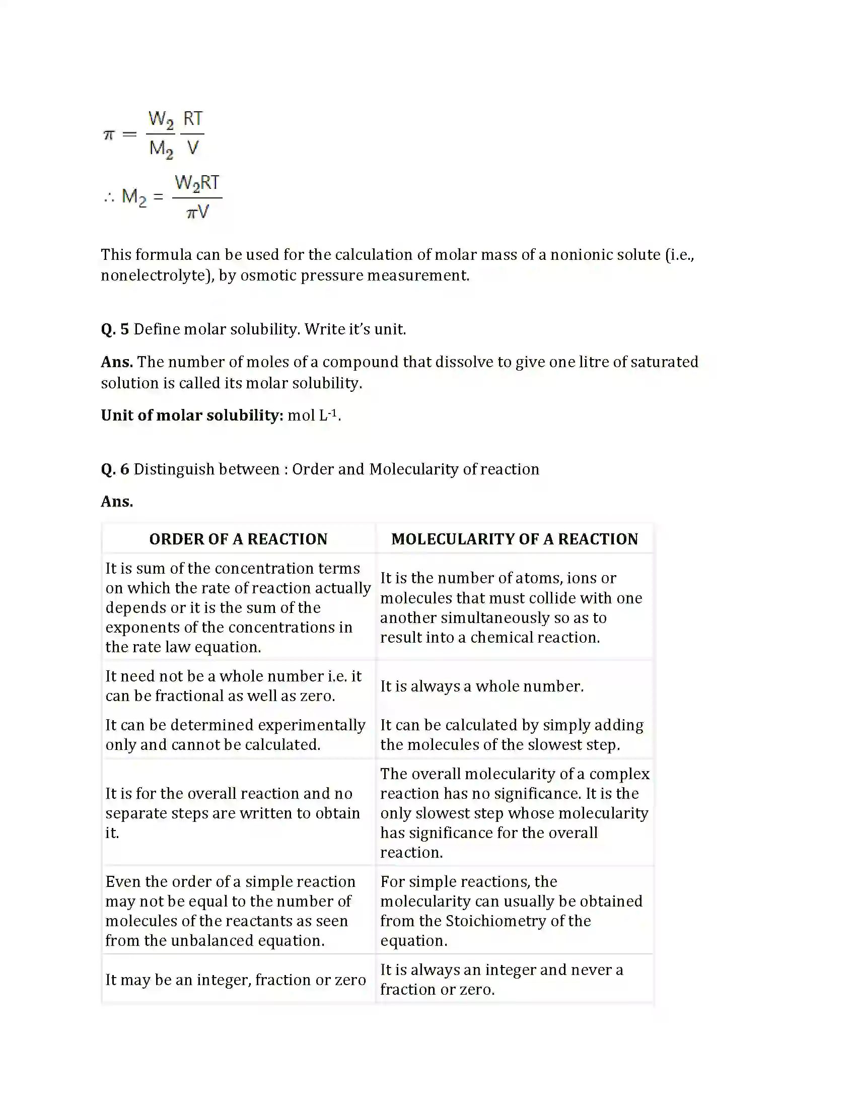 Maharashtra Board Class 12th 2021 Chemistry Sample Paper 5