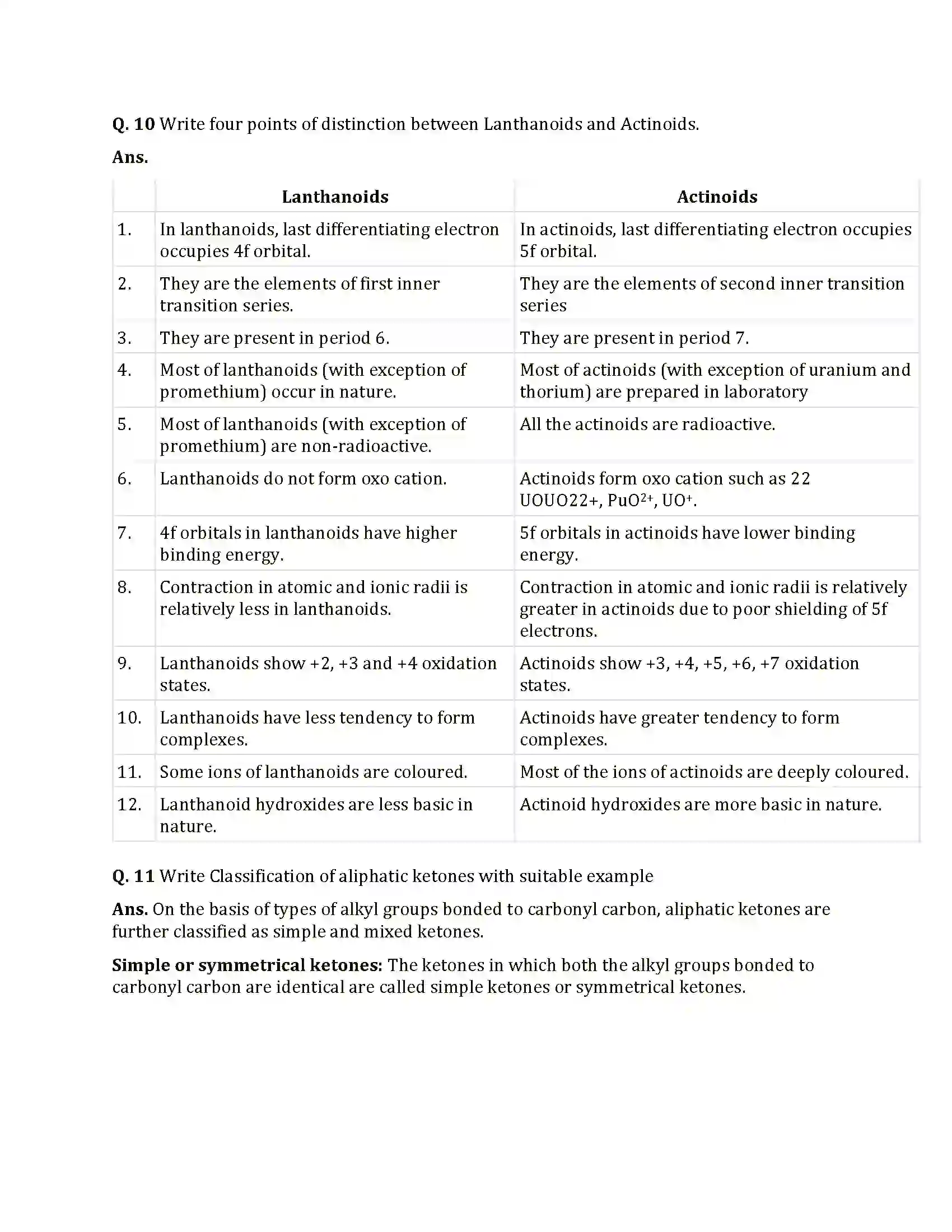 Maharashtra Board Class 12th 2021 Chemistry Sample Paper 7