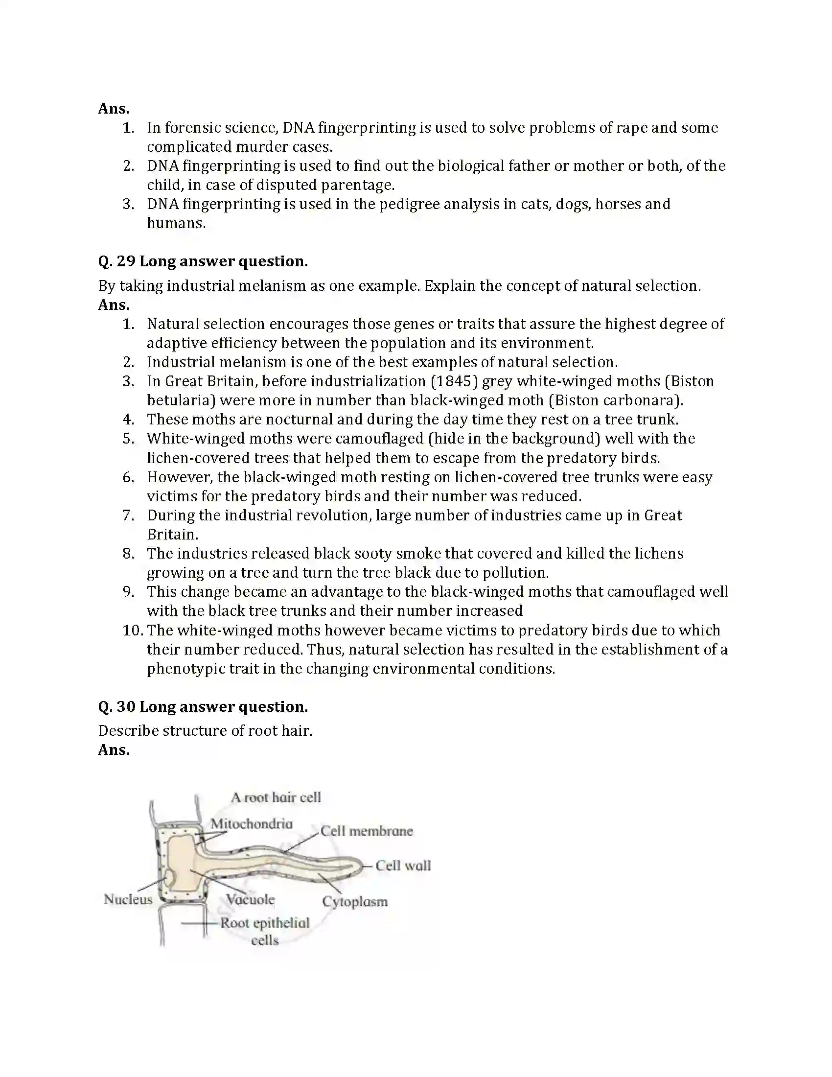 Maharashtra Board Class 12th 2021 Biology Sample Paper 13