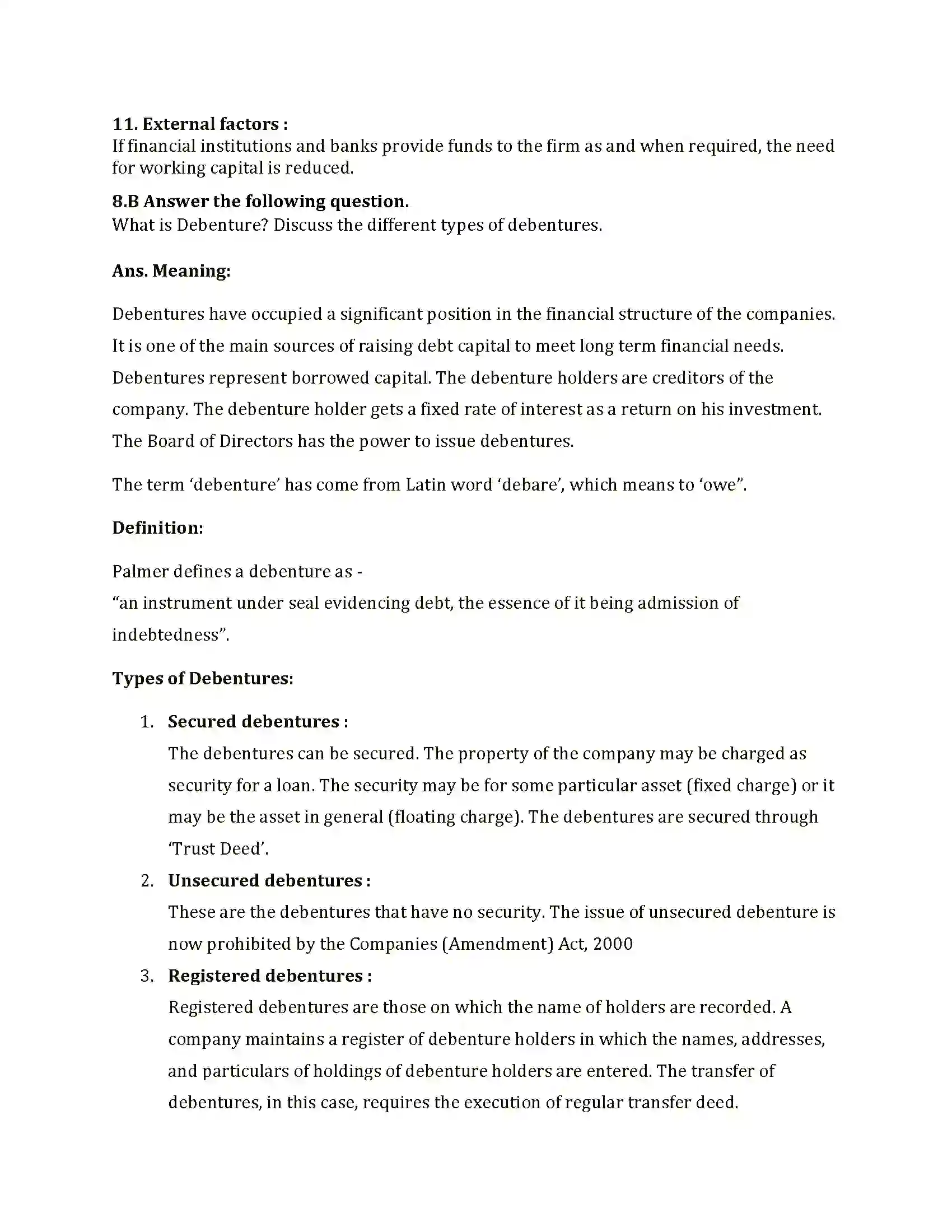 Maharashtra Board Class 12th 2021 Secretarial Practice Sample Paper 21