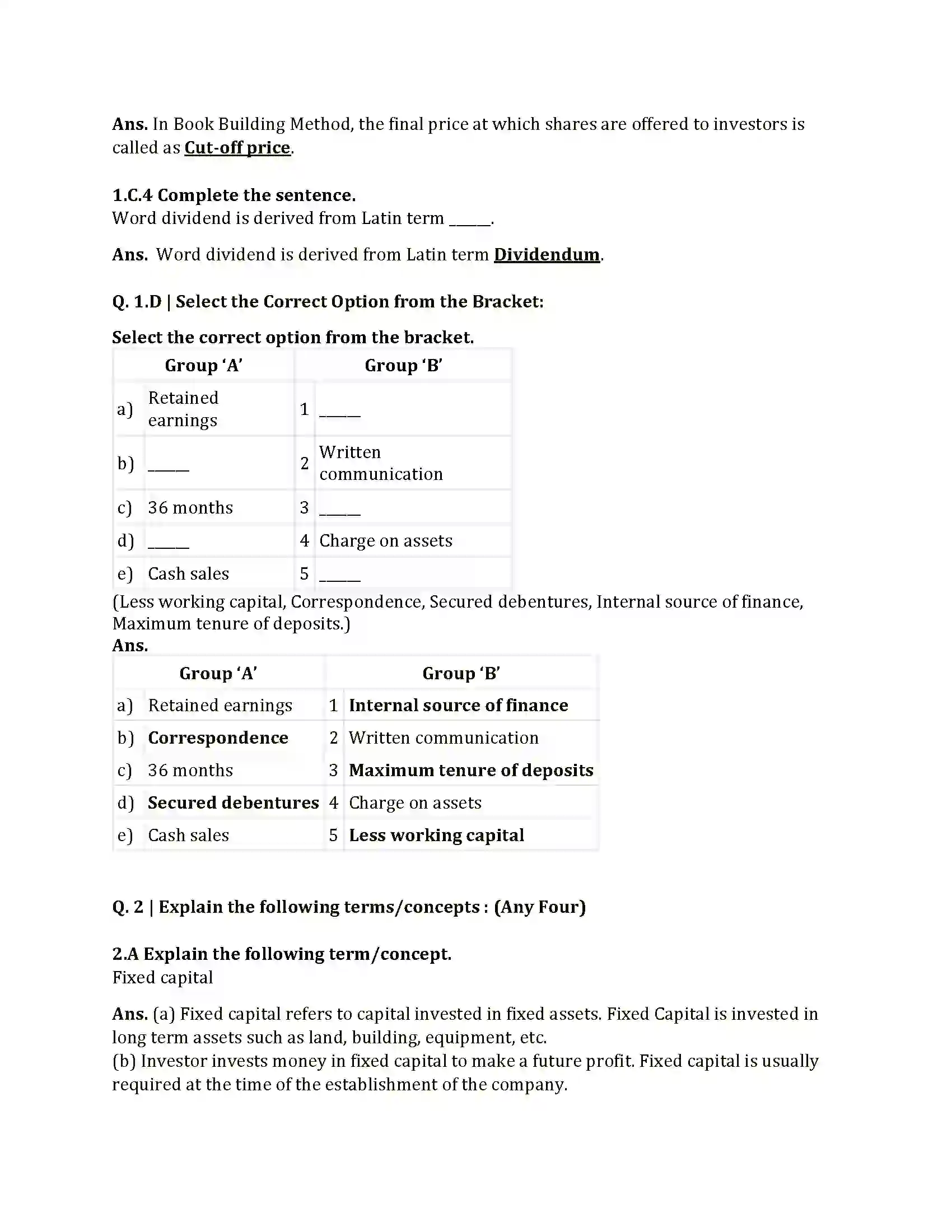 Maharashtra Board Class 12th 2021 Secretarial Practice Sample Paper 3
