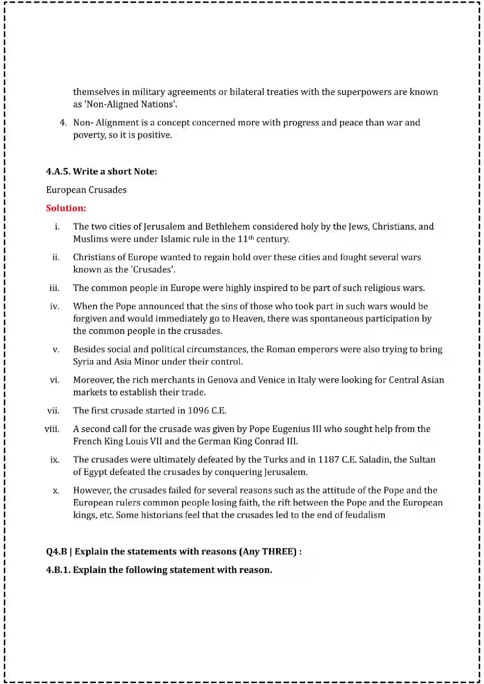Maharashtra Board Class 12th 2025 History Set - 1 - Sample Paper 12