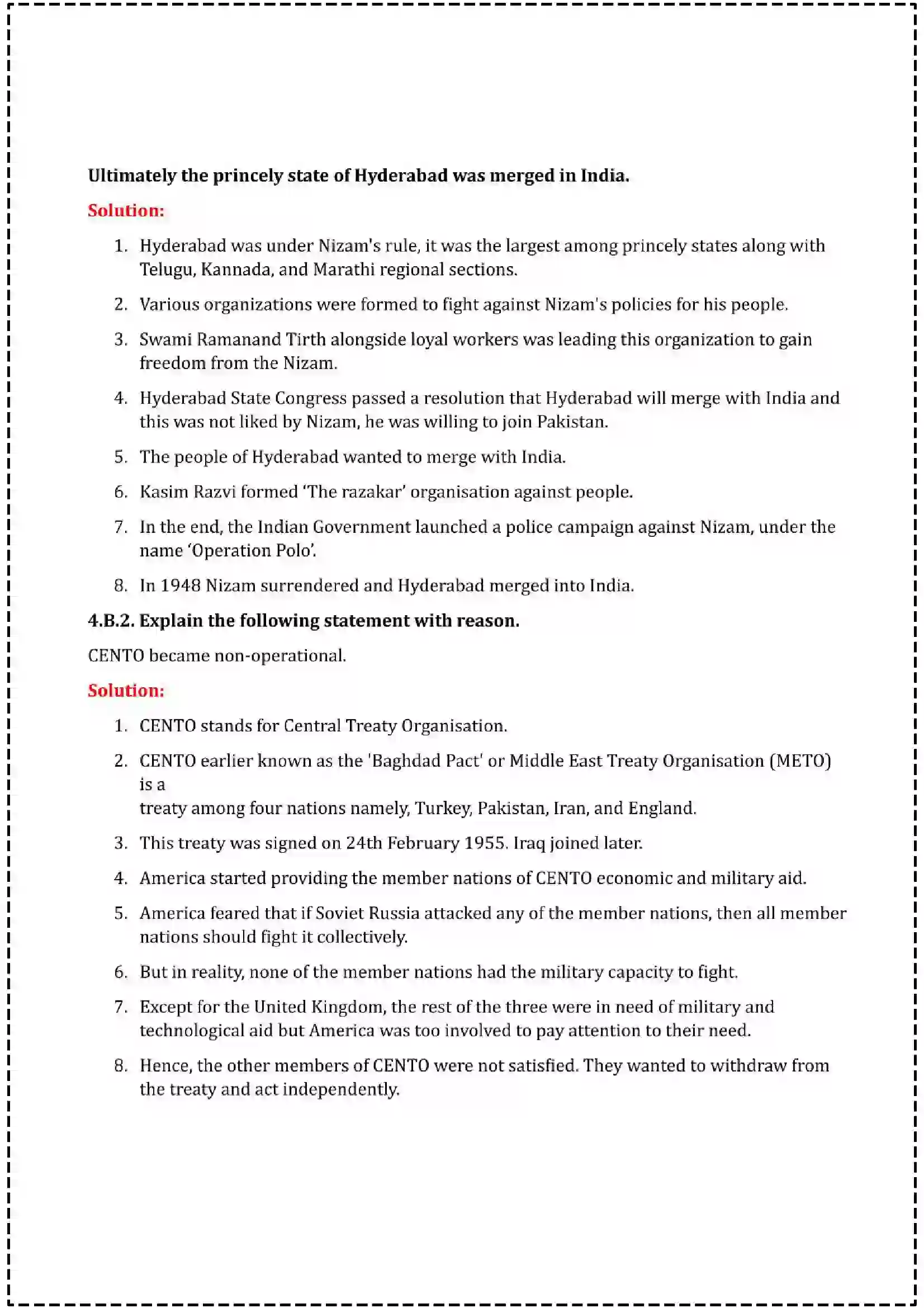Maharashtra Board Class 12th 2025 History Set - 1 - Sample Paper 13