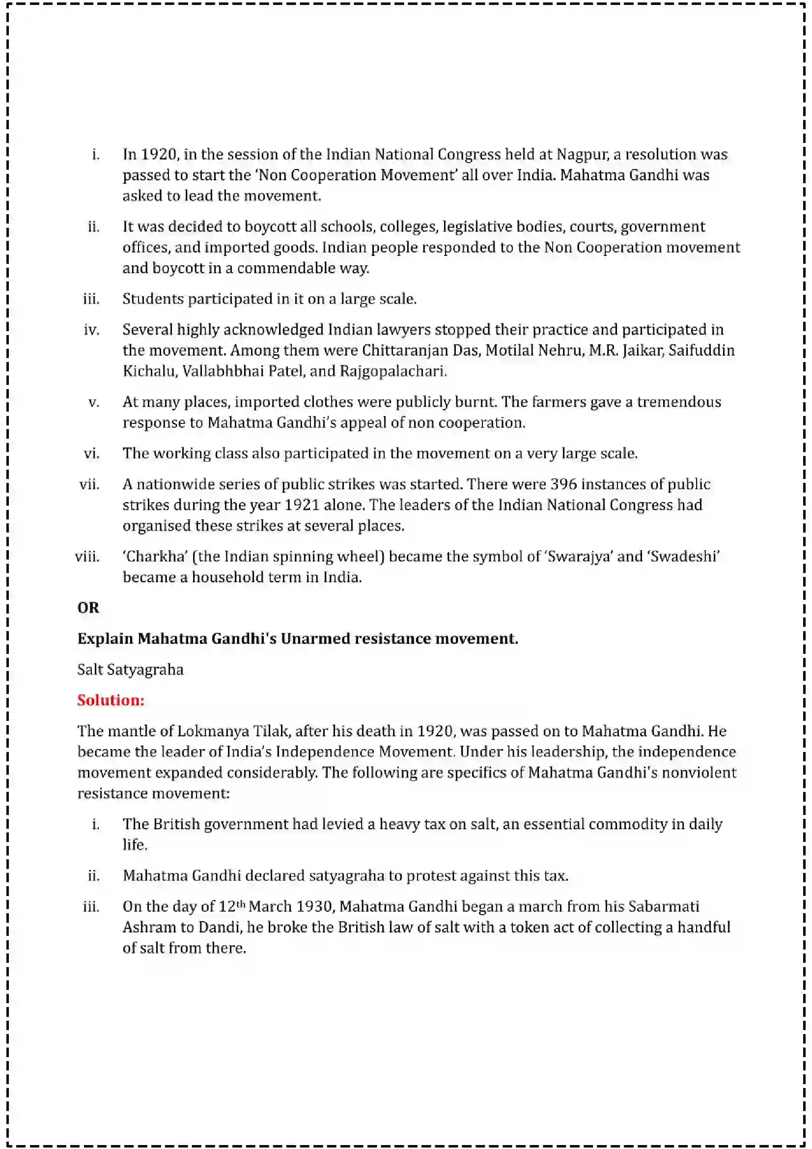 Maharashtra Board Class 12th 2025 History Set - 1 - Sample Paper 24