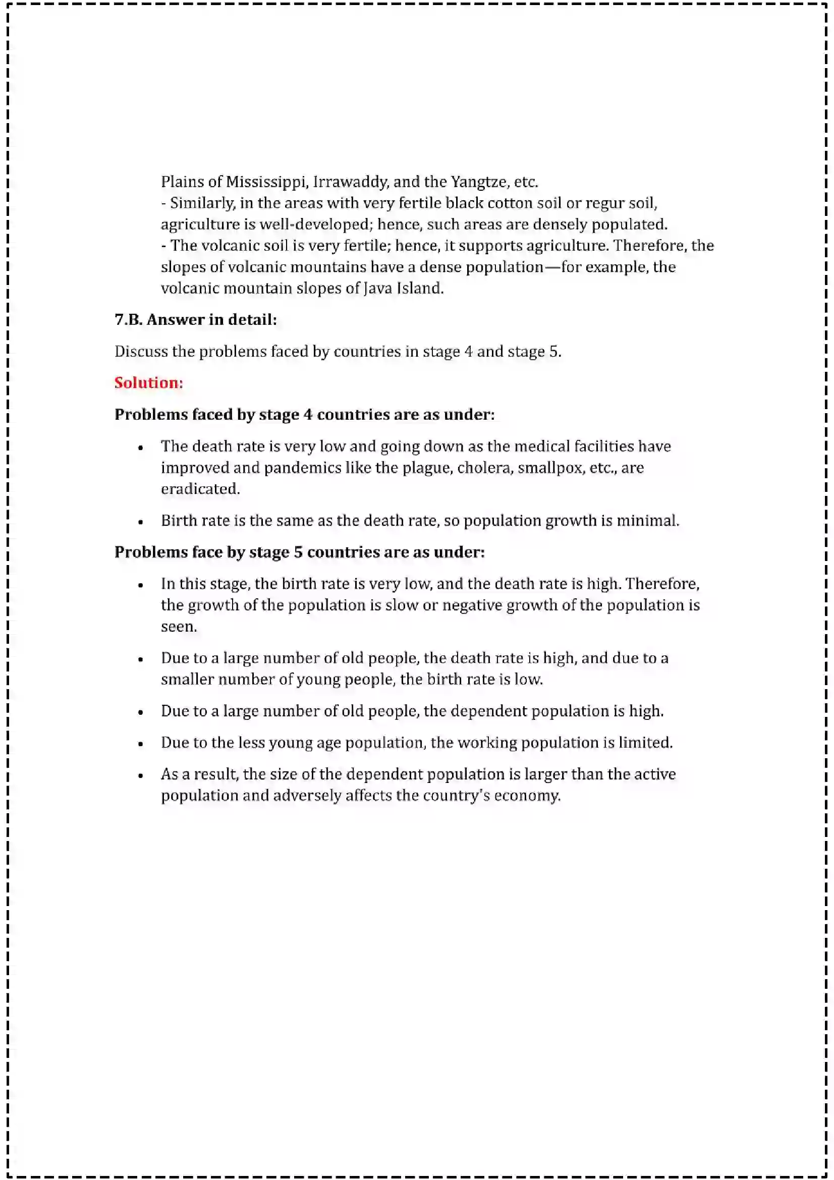 Maharashtra Board Class 12th 2025 Geography Set - 2 - Sample Paper 22