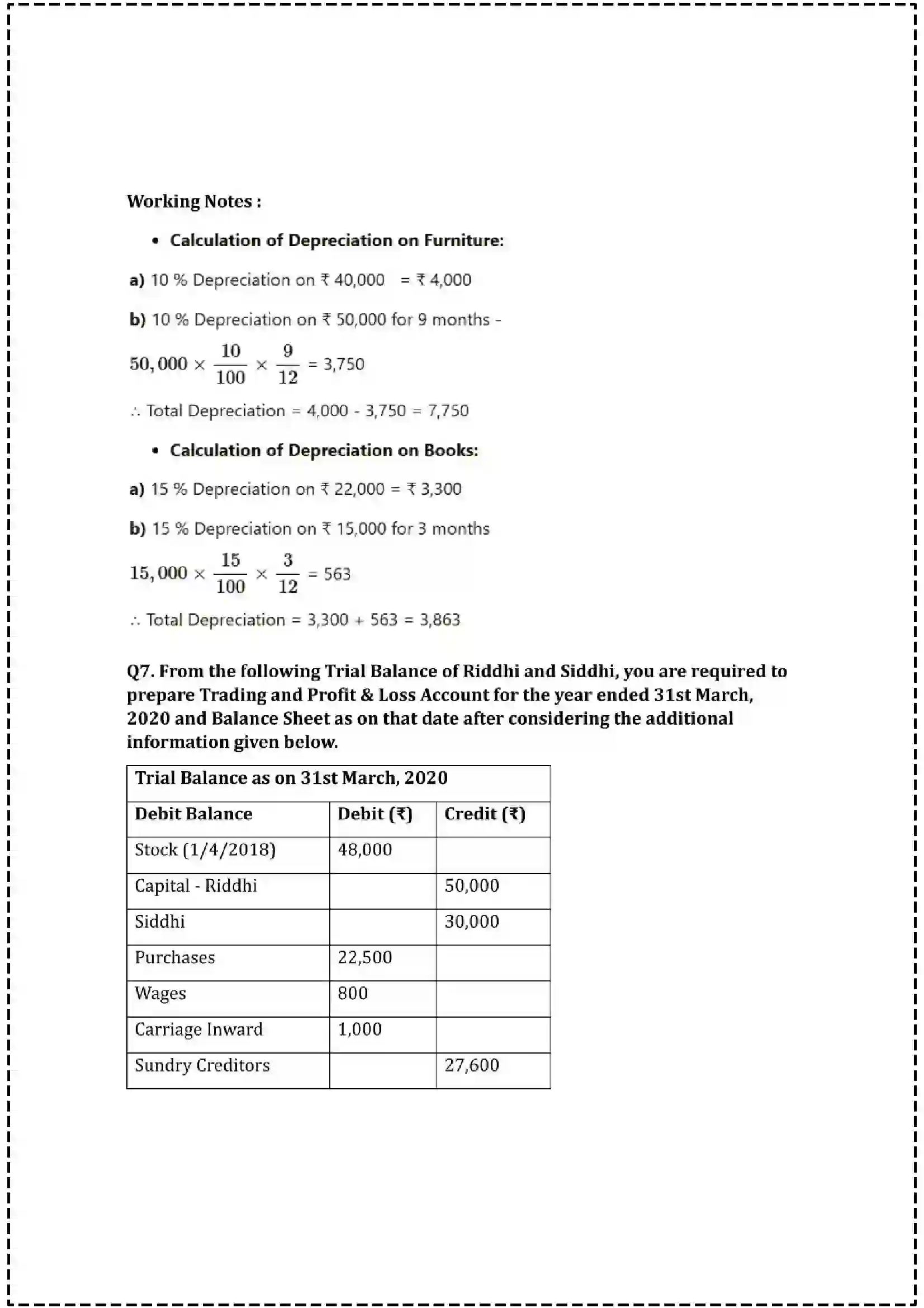 Maharashtra Board Class 12th 2025 Book Keeping & Accountancy Set - 3 - Sample Paper 29