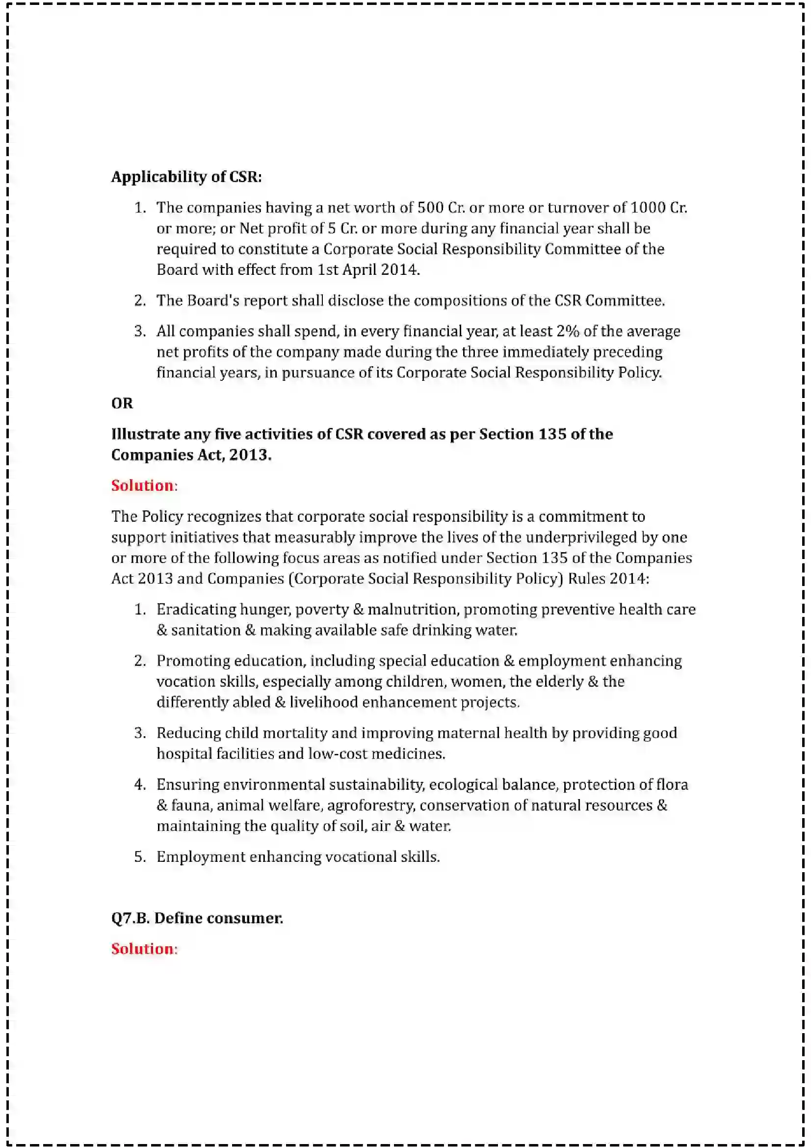 Maharashtra Board Class 12th 2025 Organisation of Commerce & Management Set - 1 - Sample Paper 26