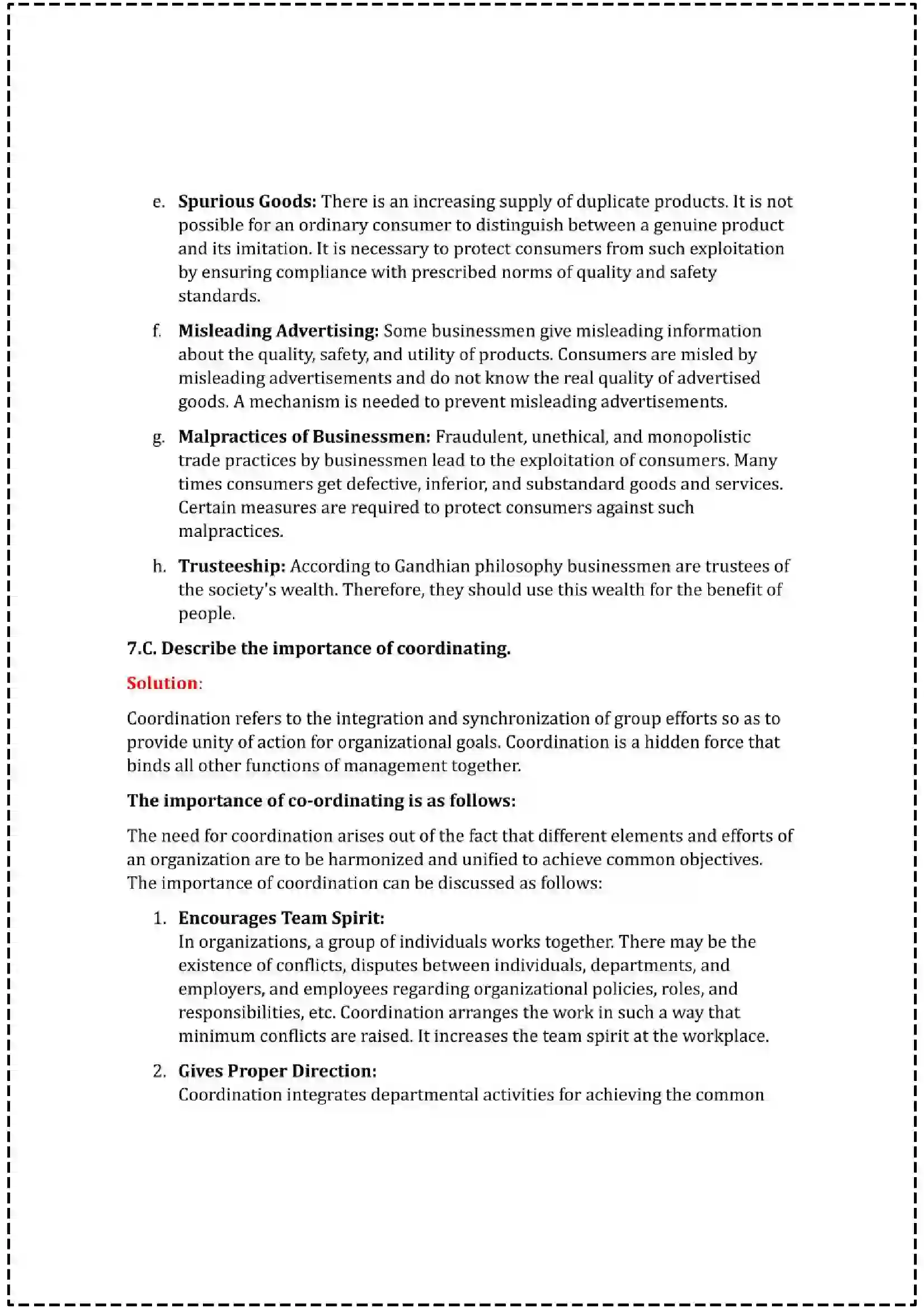 Maharashtra Board Class 12th 2025 Organisation of Commerce & Management Set - 1 - Sample Paper 28