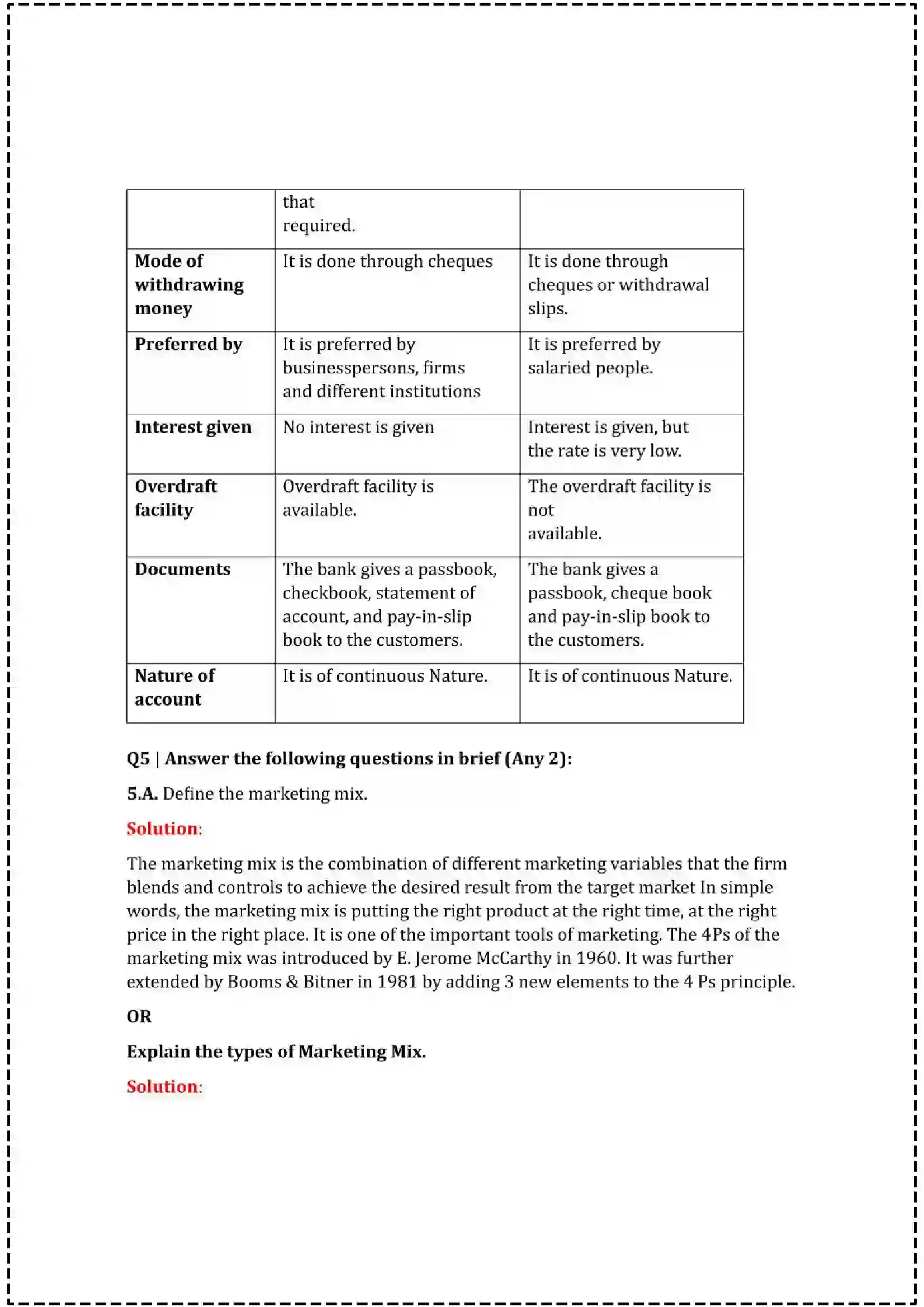Maharashtra Board Class 12th 2025 Organisation of Commerce & Management Set - 2 - Sample Paper 12
