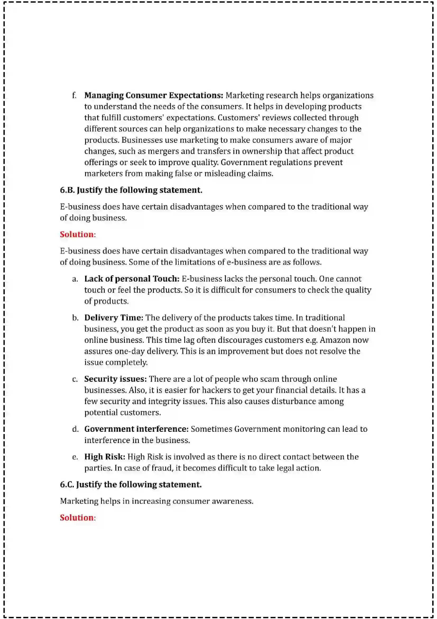 Maharashtra Board Class 12th 2025 Organisation of Commerce & Management Set - 2 - Sample Paper 18