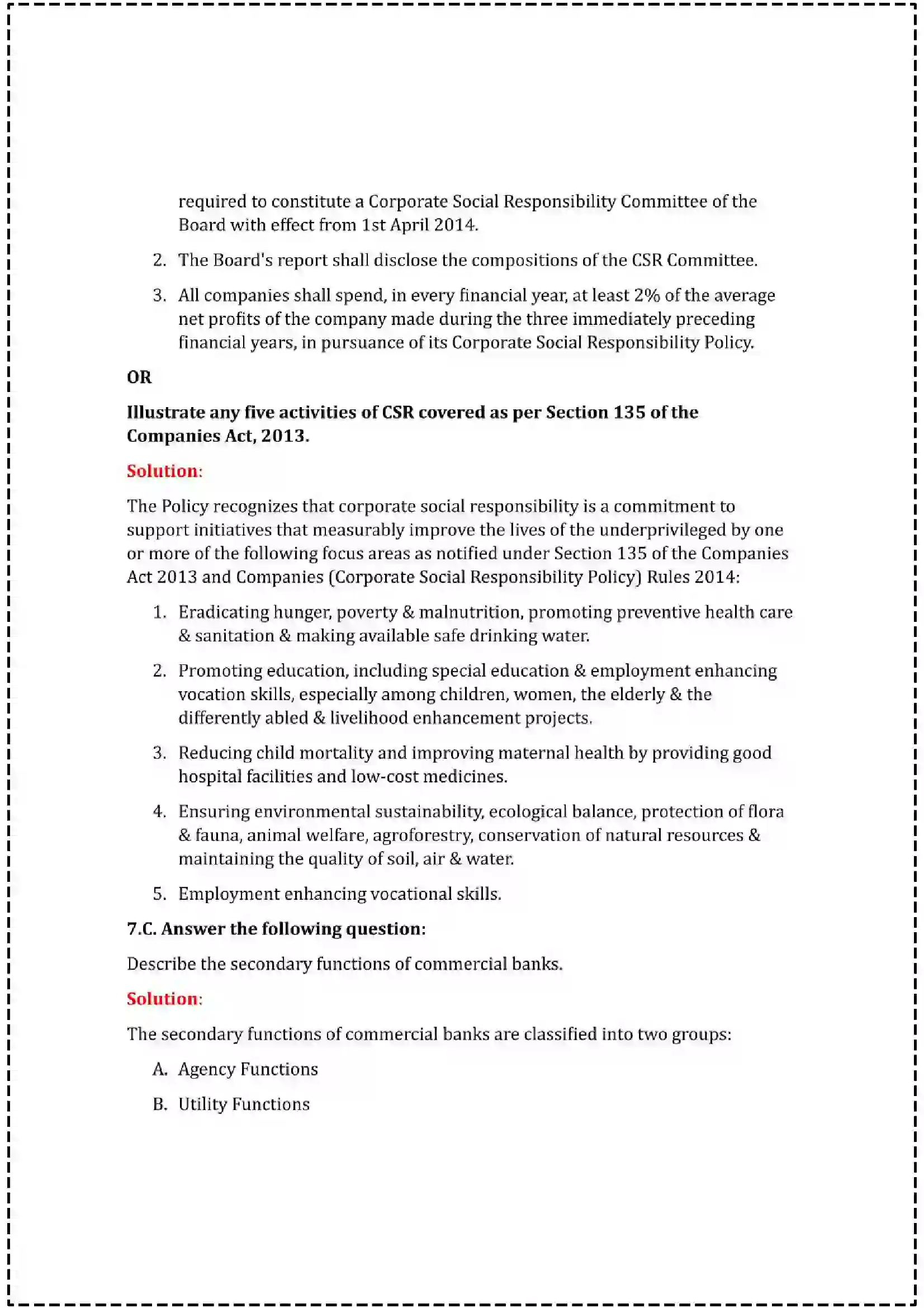Maharashtra Board Class 12th 2025 Organisation of Commerce & Management Set - 2 - Sample Paper 25