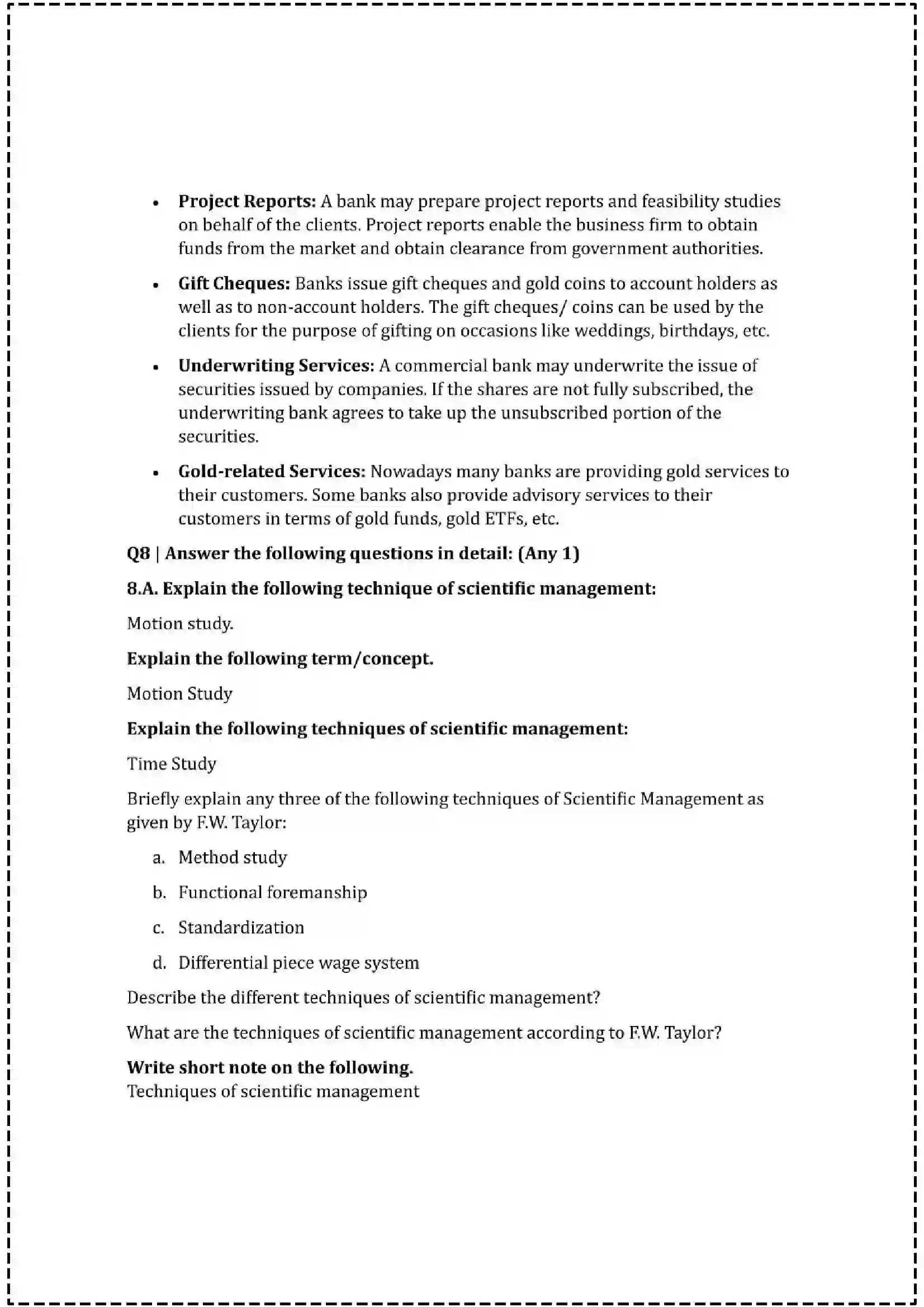 Maharashtra Board Class 12th 2025 Organisation of Commerce & Management Set - 2 - Sample Paper 27