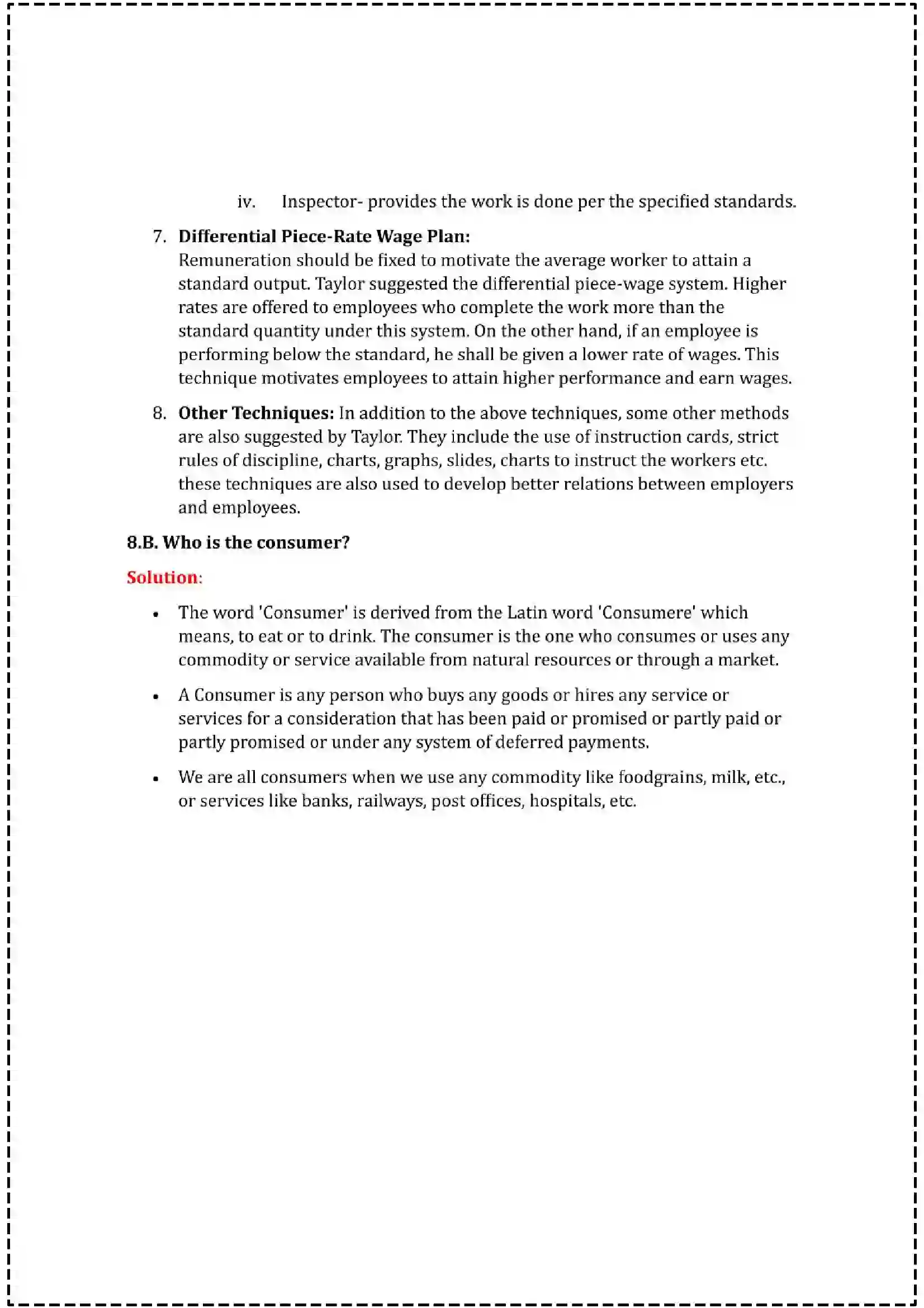 Maharashtra Board Class 12th 2025 Organisation of Commerce & Management Set - 2 - Sample Paper 31