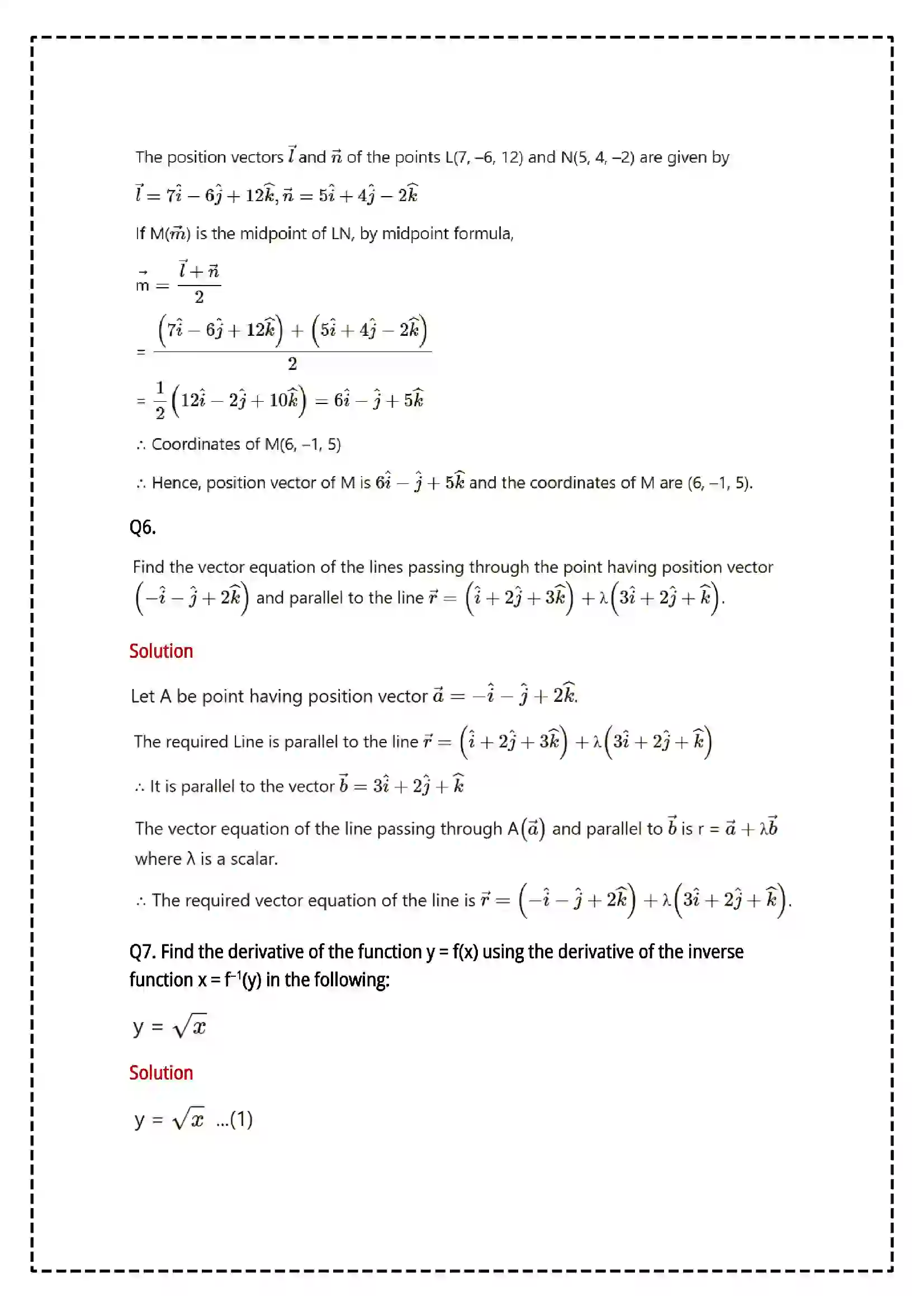Maharashtra Board Class 12th 2025 Mathematics and Statistics Set - 1 - Sample Paper 10
